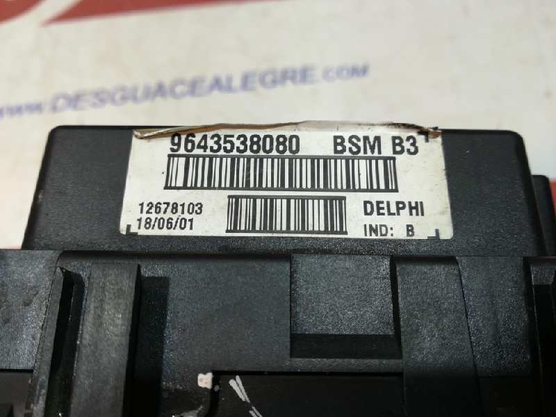 CITROËN Xsara 1 generation (1997-2004) Fuse Box 9643538080 24789420