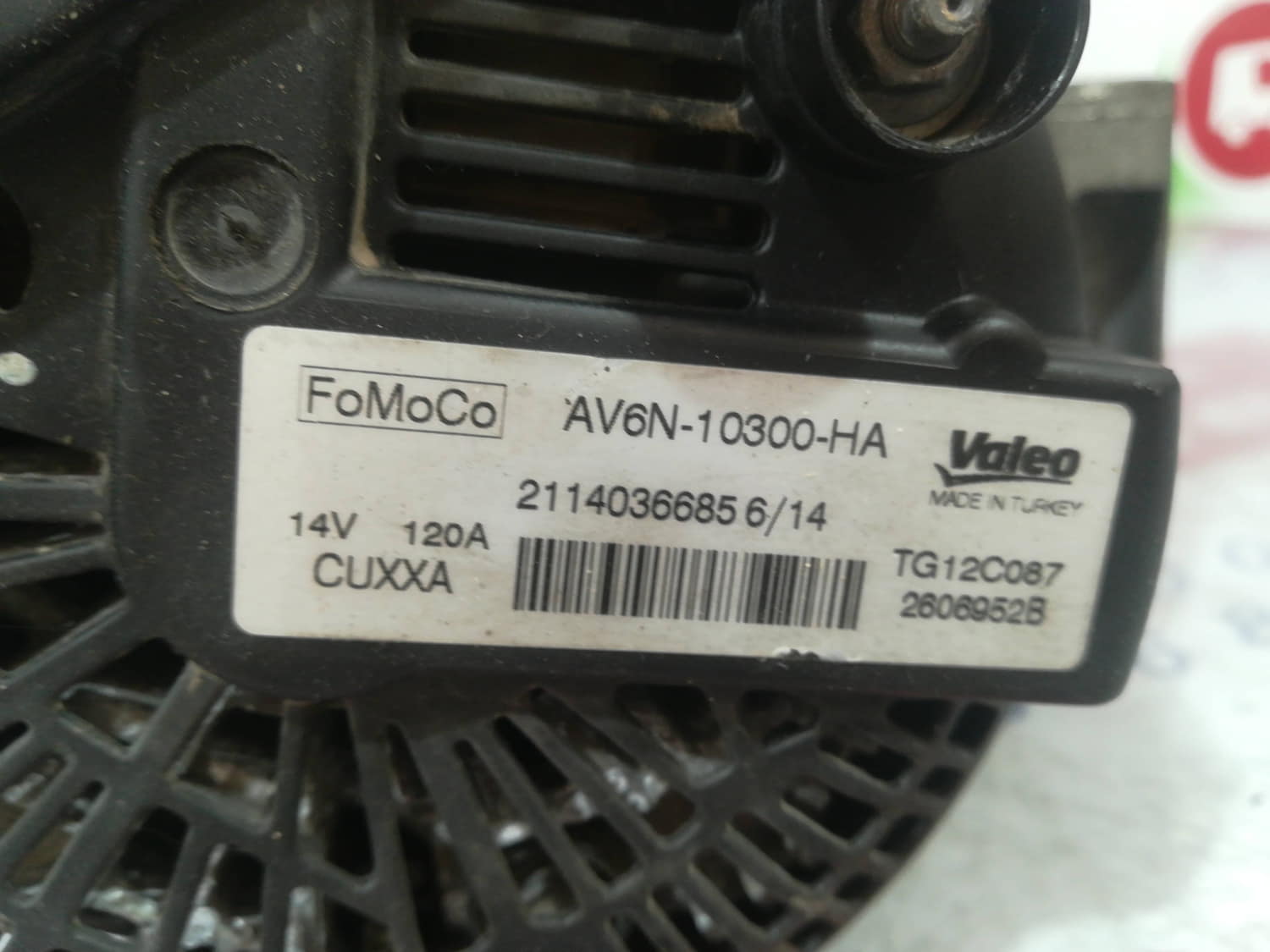 FORD Fiesta 5 generation (2001-2010) Alternator AV6N10300HA 24802586