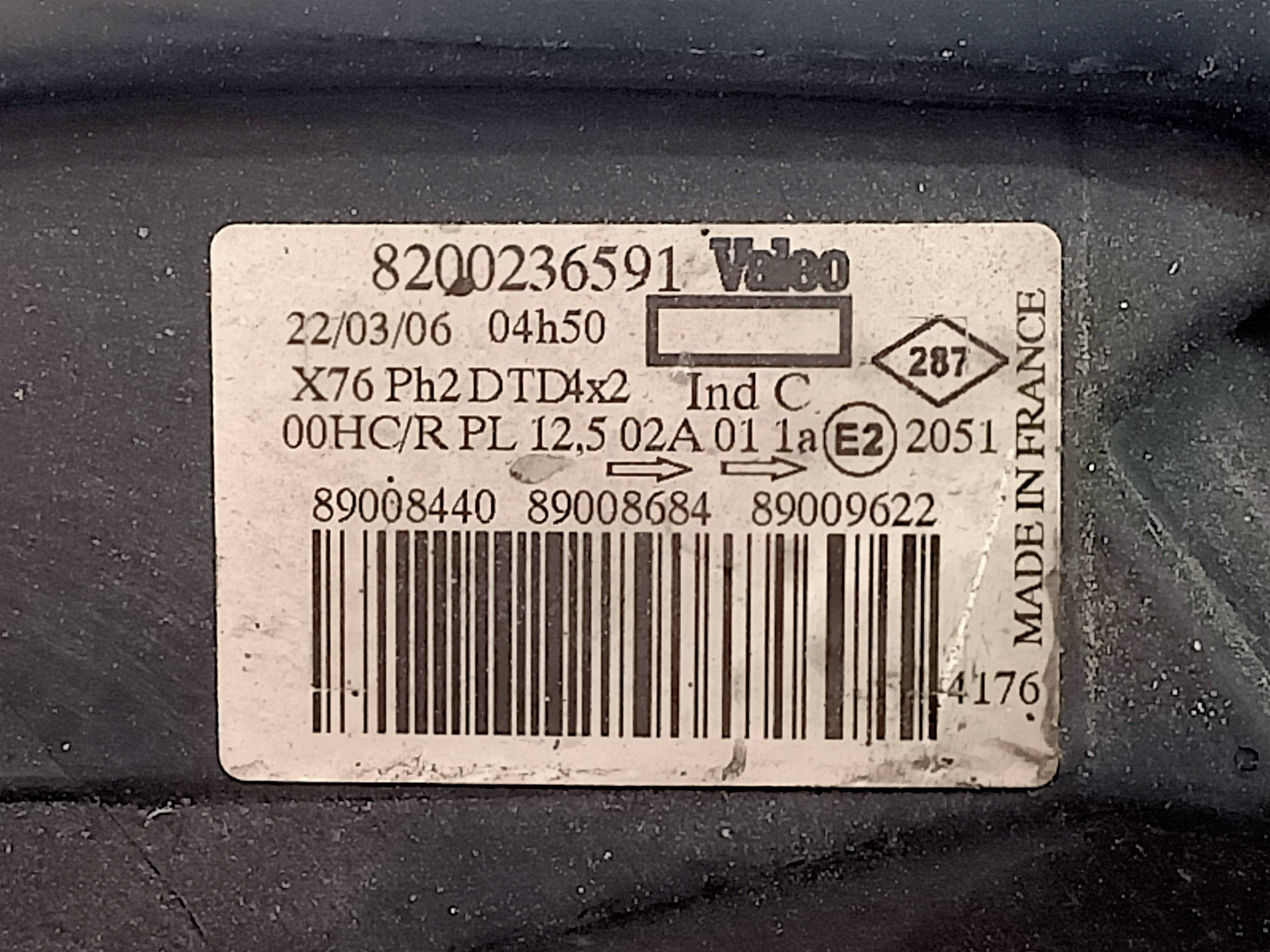 RENAULT Kangoo 1 generation (1998-2009) Fram höger strålkastare 8200236591 24809290