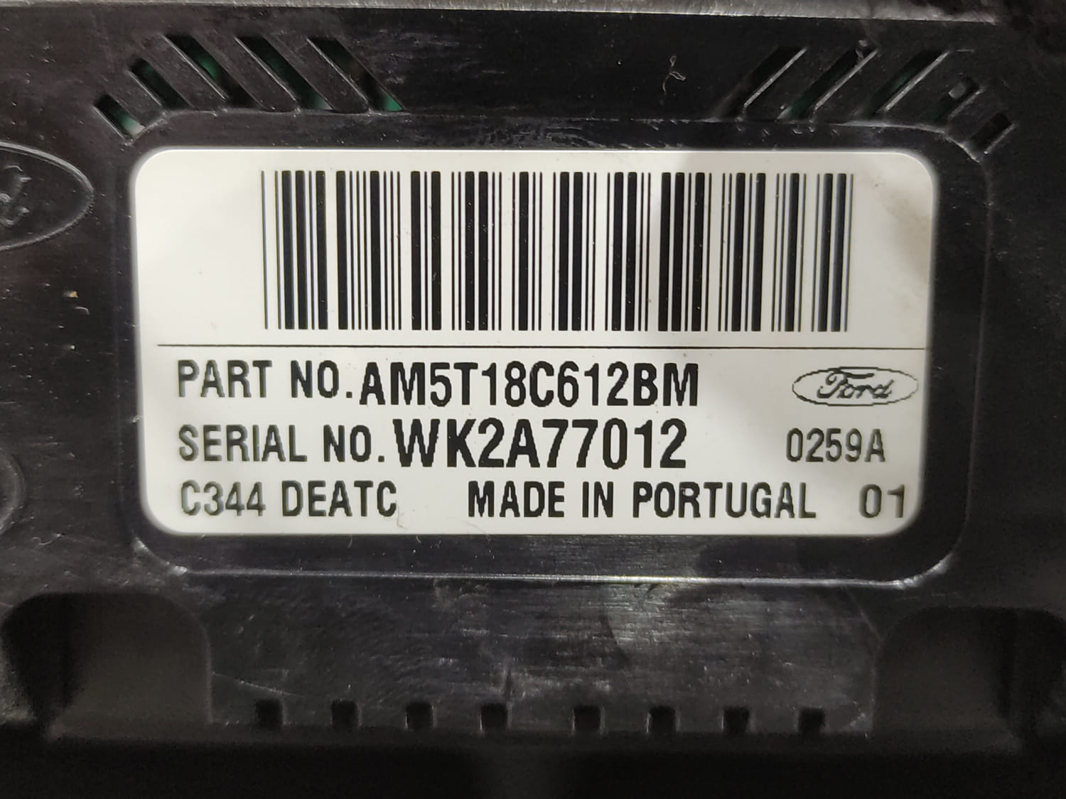 FORD C-Max 2 generation (2010-2019) Climate  Control Unit AM5T18C612BM 24807009