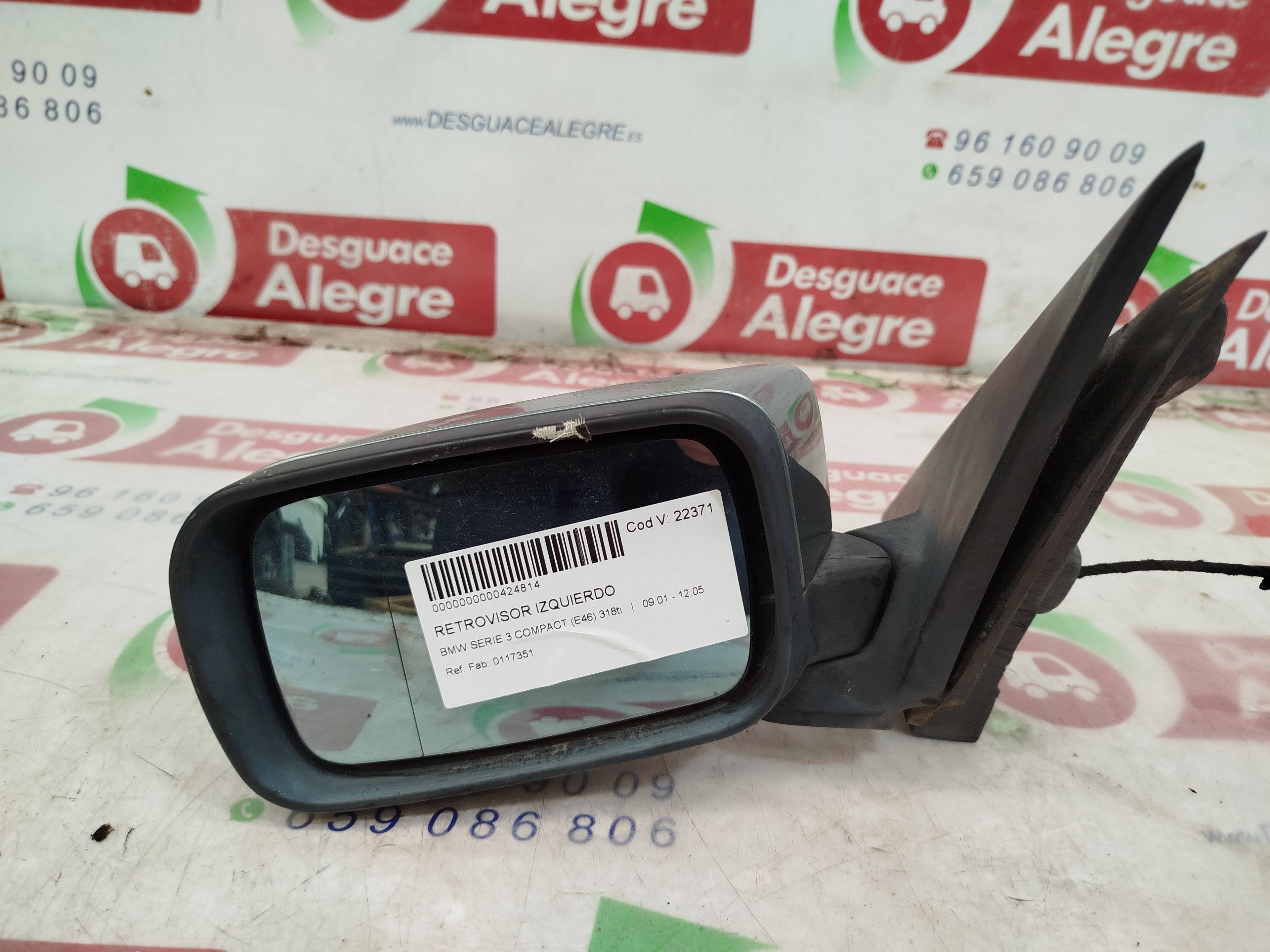 BMW 3 Series E46 (1997-2006) Left Side Wing Mirror 0117351 24814248