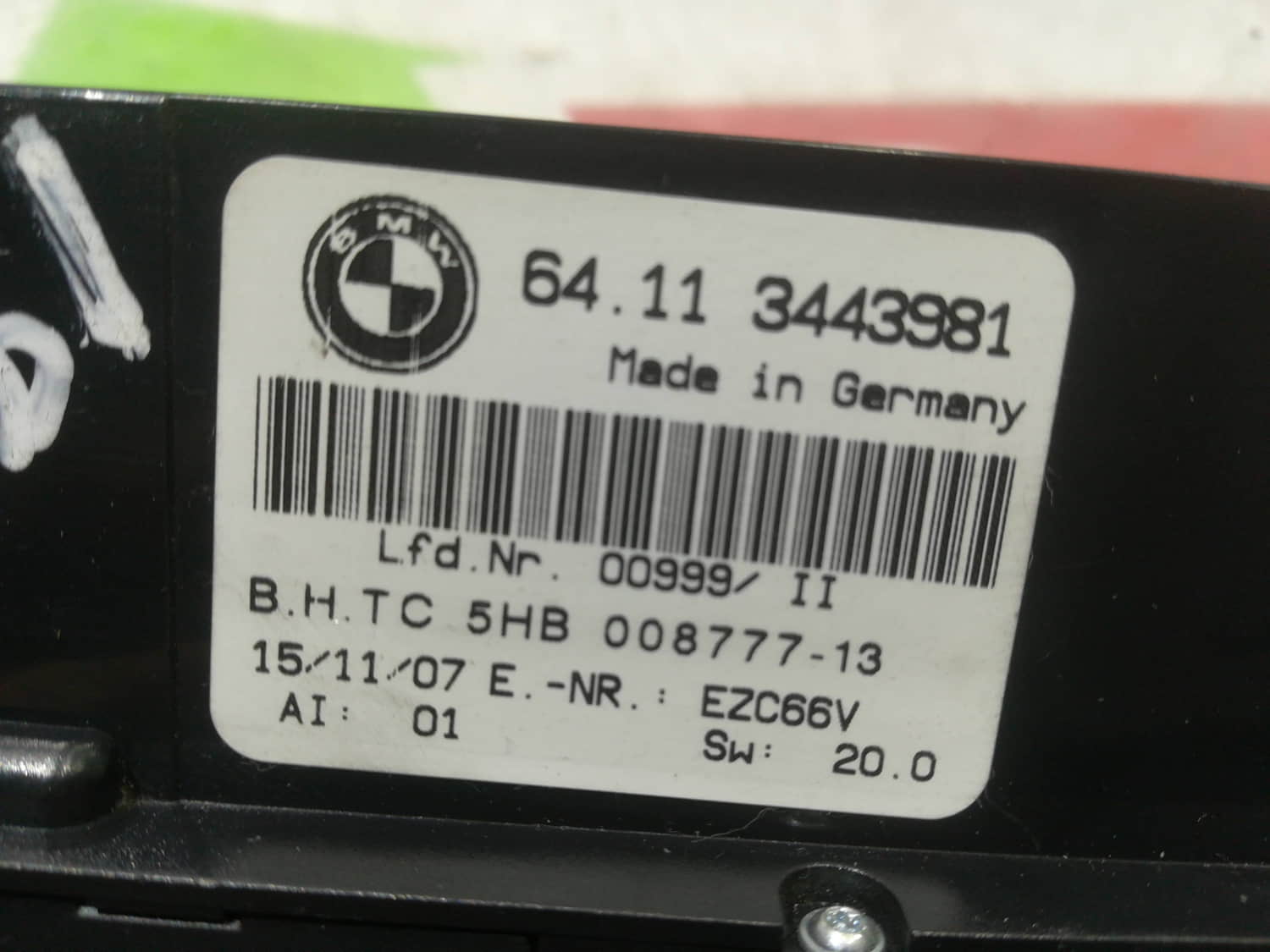 BMW X3 E83 (2003-2010) Unité de climatisation 64113443981 24797922