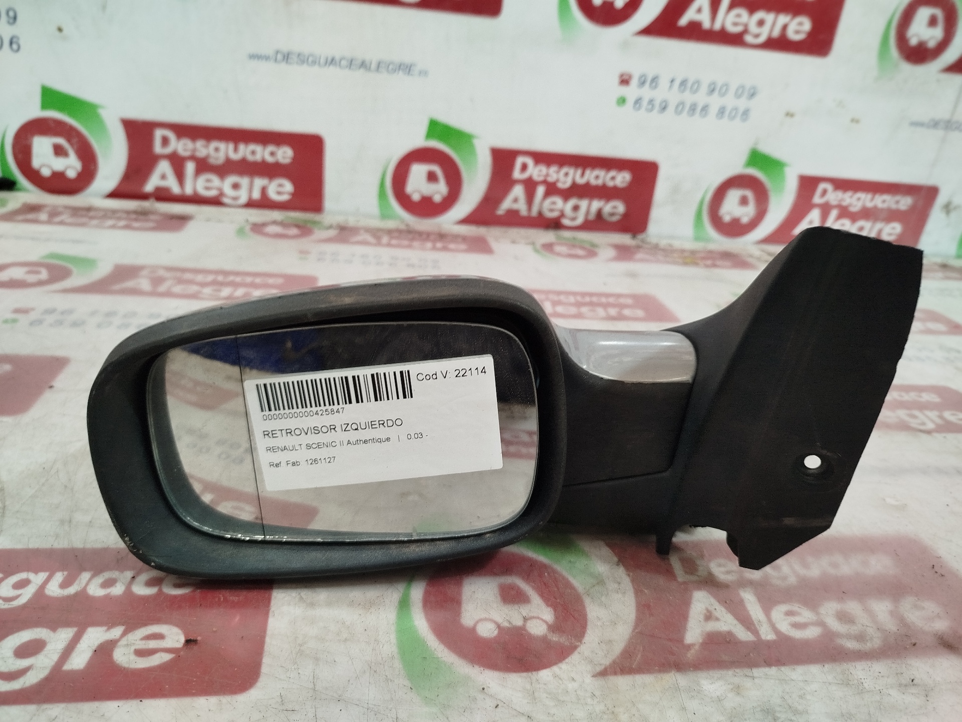 RENAULT Scenic 2 generation (2003-2010) Left Side Wing Mirror 1261127 25213297