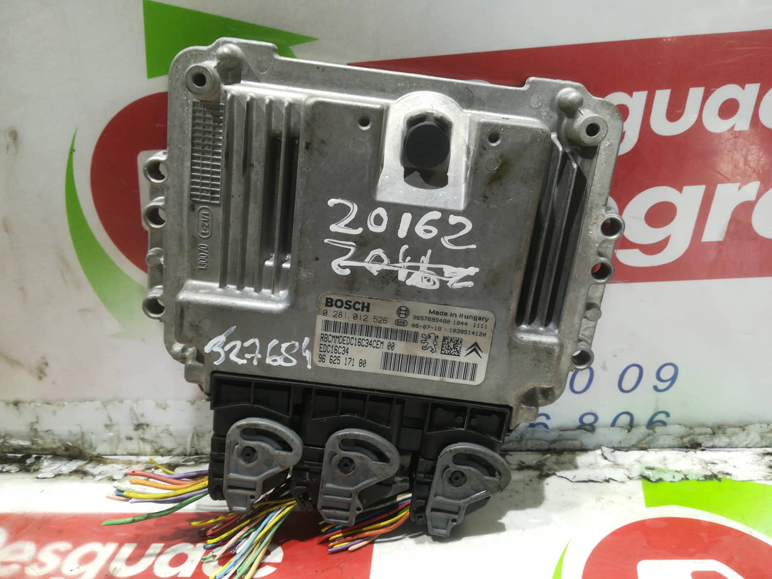 PEUGEOT Ghibli 3 generation (2013-2024) Блок керування двигуном ECU 9662517180 24799615