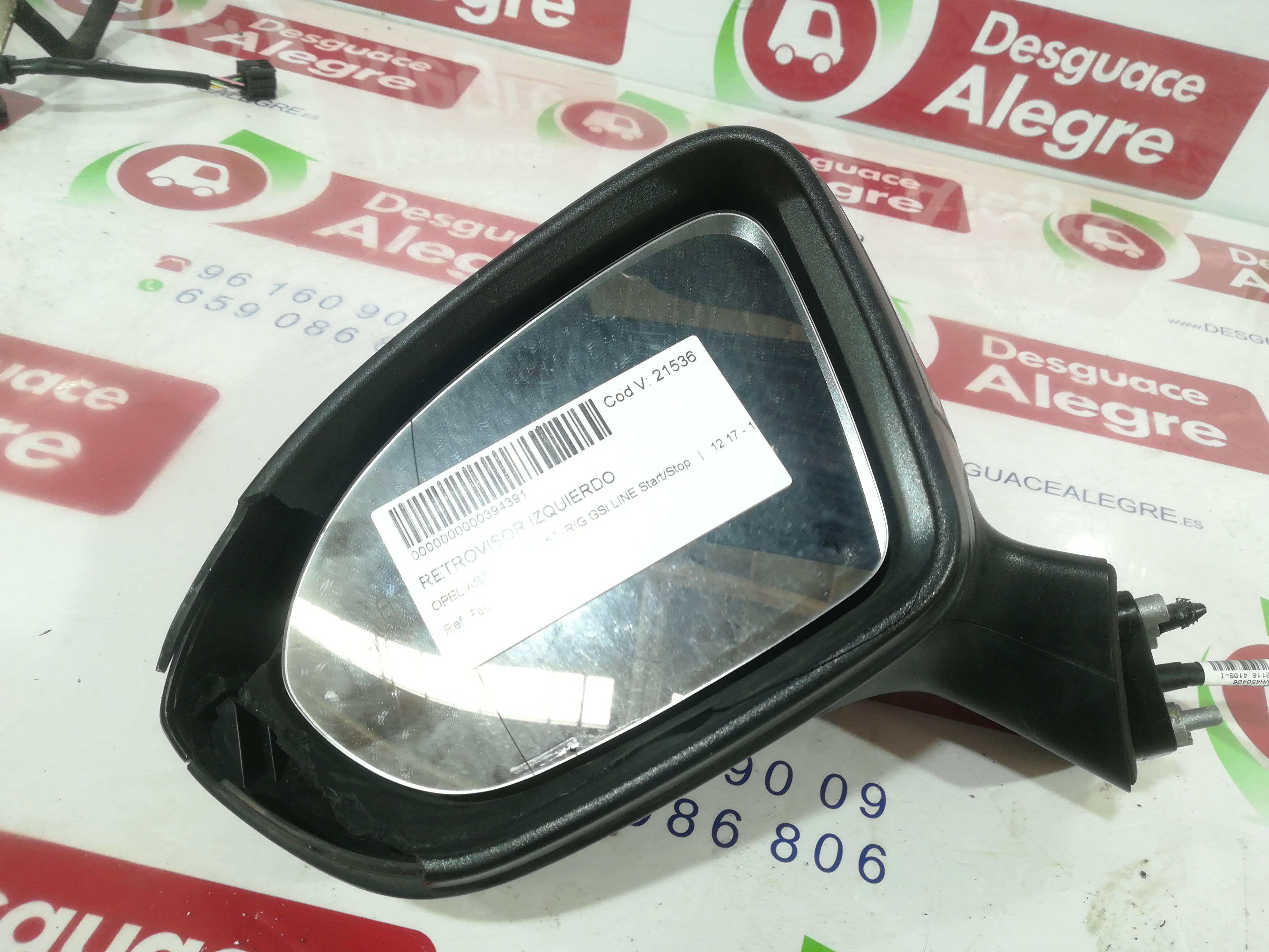 OPEL Astra K (2015-2021) Left Side Wing Mirror 24808076