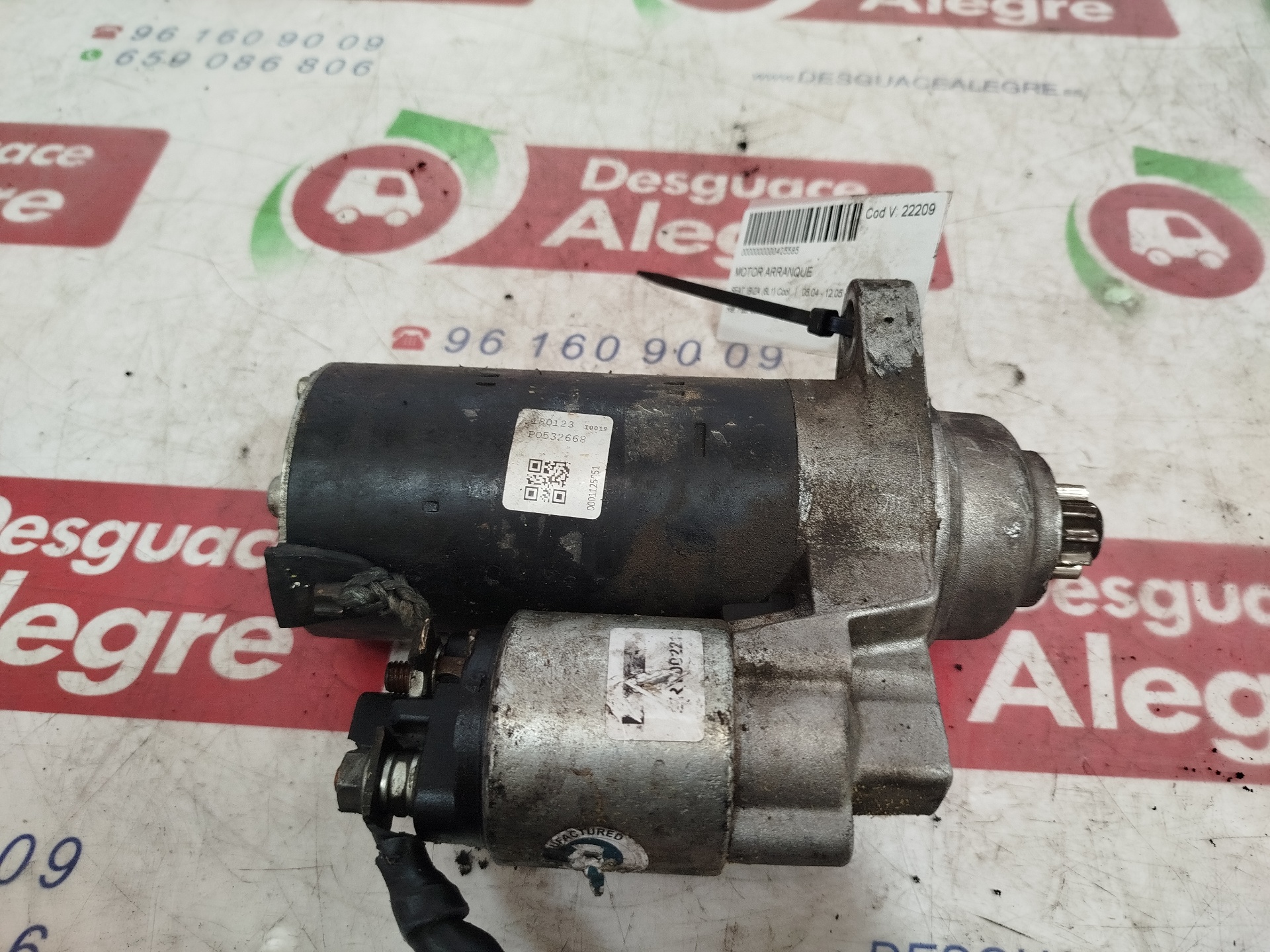 SEAT Ibiza 3 generation (2002-2008) Starter Motor 0001125051 24860109