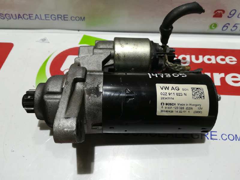 SEAT Ibiza 4 generation (2008-2017) Startmotor 02Z911023N 24787315