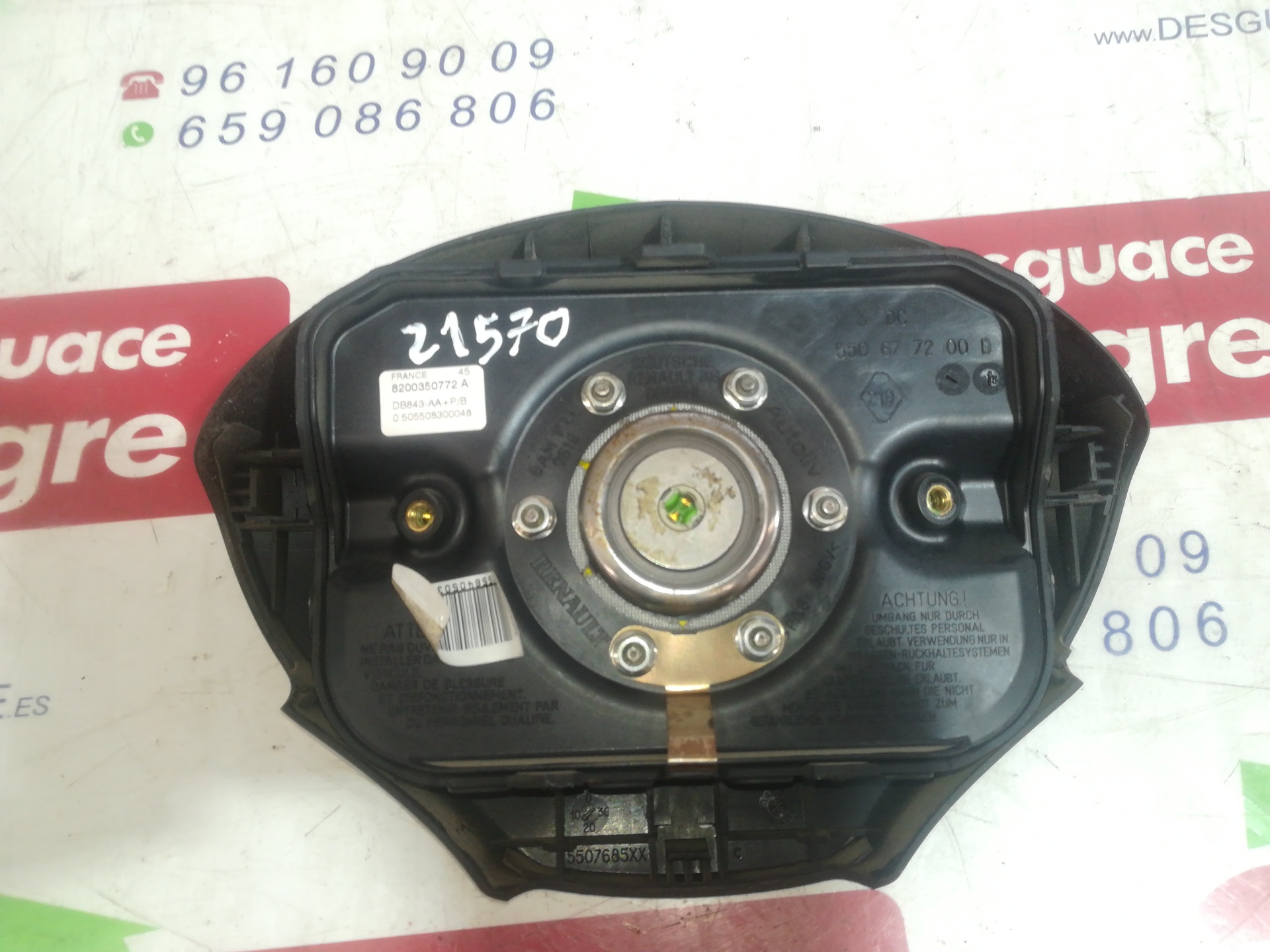 RENAULT Kangoo 1 generation (1998-2009) Other Control Units 550677200E 24809021