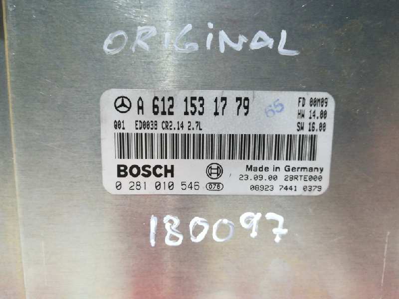 MERCEDES-BENZ M-Class W163 (1997-2005) Motorkontrolenhed ECU 0281010546 24789071