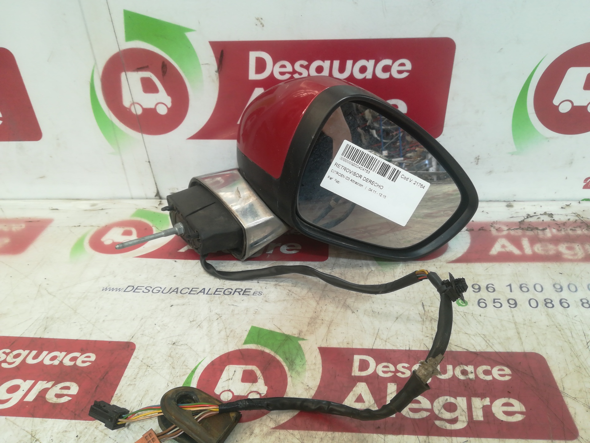 CITROËN C1 1 generation (2005-2016) Right Side Wing Mirror 232676024 24810455