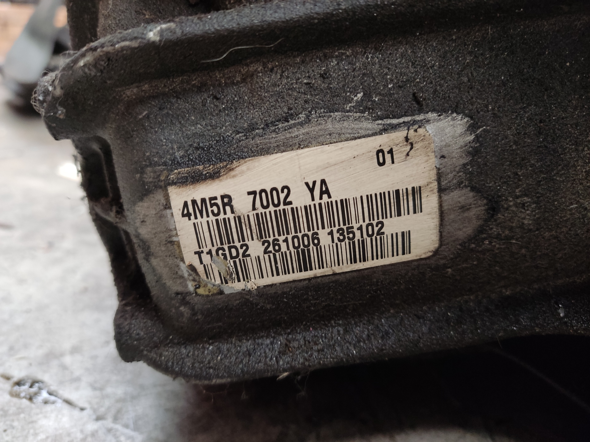 FORD Focus 2 generation (2004-2011) Gearbox 4M5R7002YA 22792560