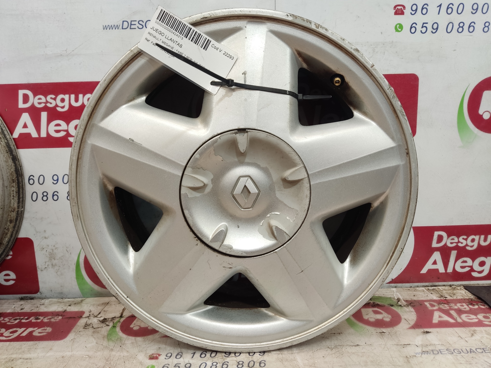 RENAULT Megane 1 generation (1995-2003) Wheel Set 7700429256A 24814107