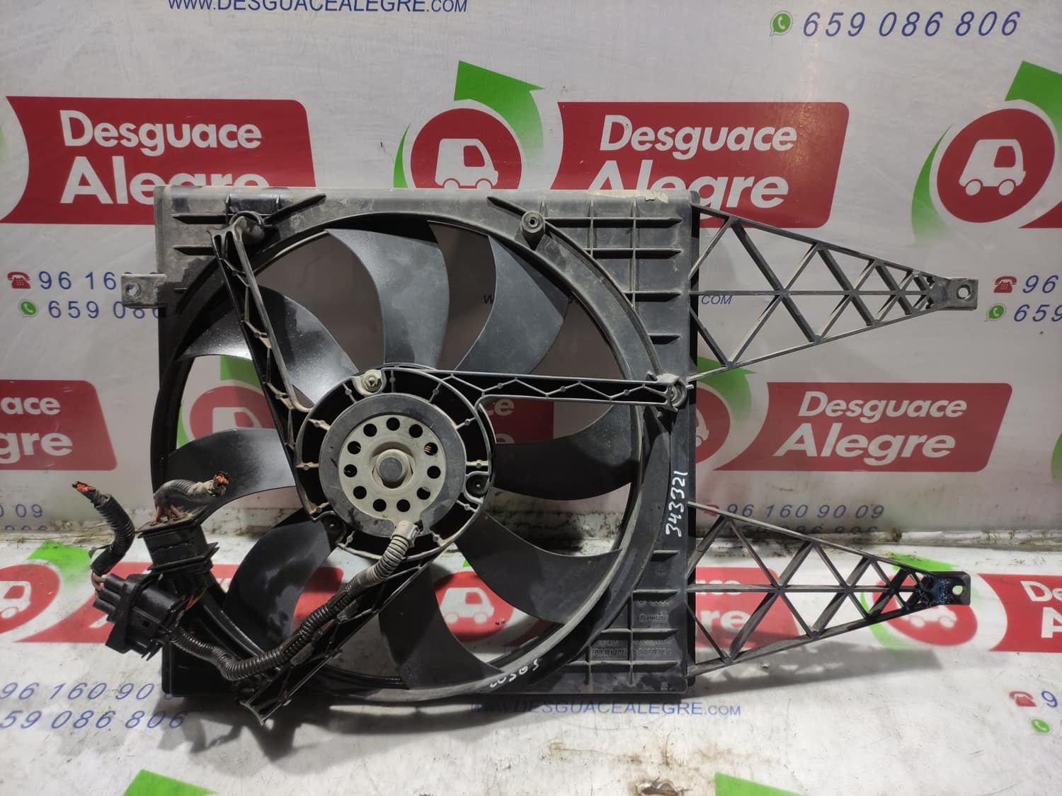 SEAT Cordoba 2 generation (1999-2009) Ventilateur diffuseur 6Q0121207H 24801310