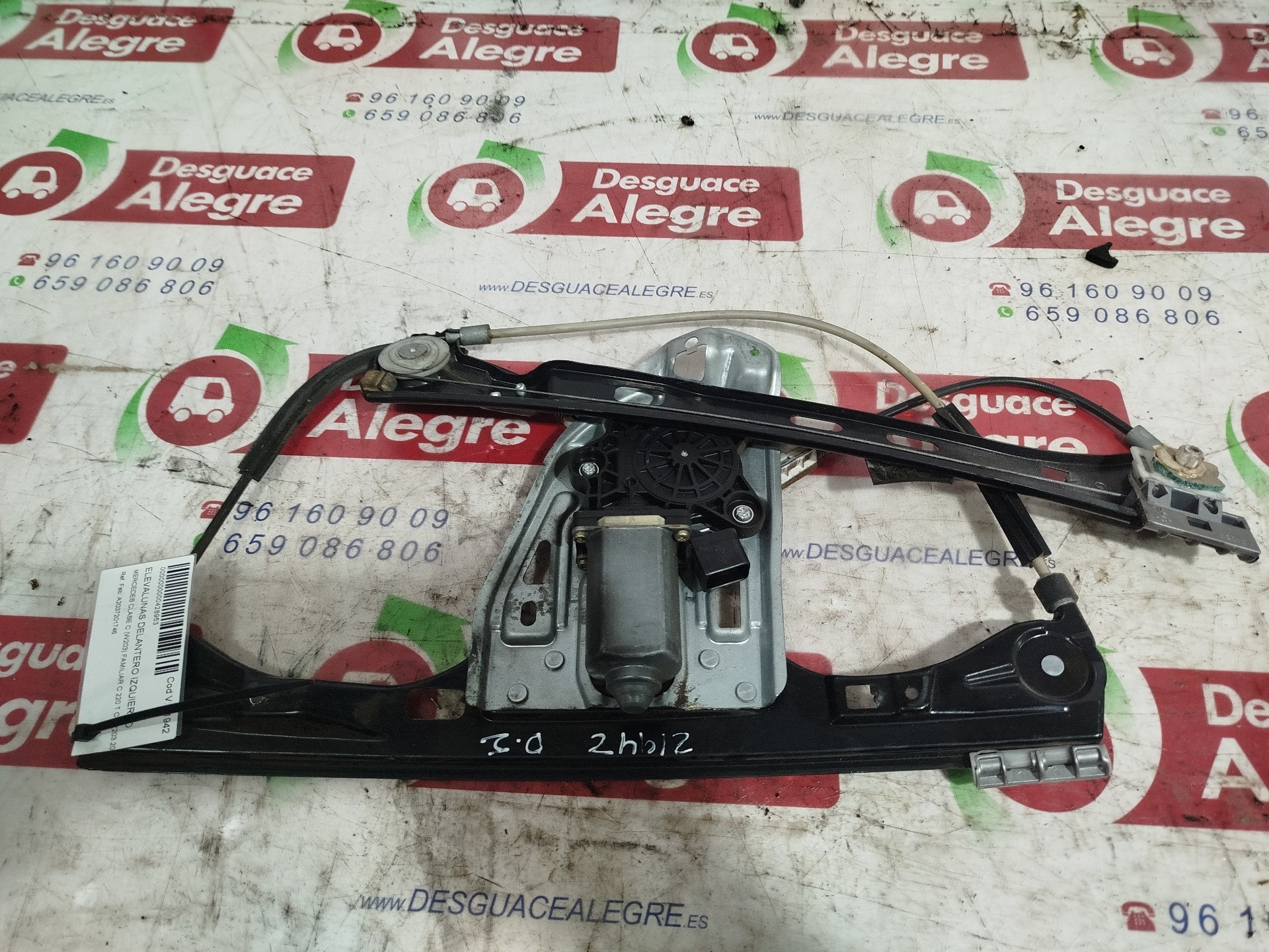 BMW 5 Series F10/F11 (2009-2017) Front Left Door Window Regulator A2037201746 25991698