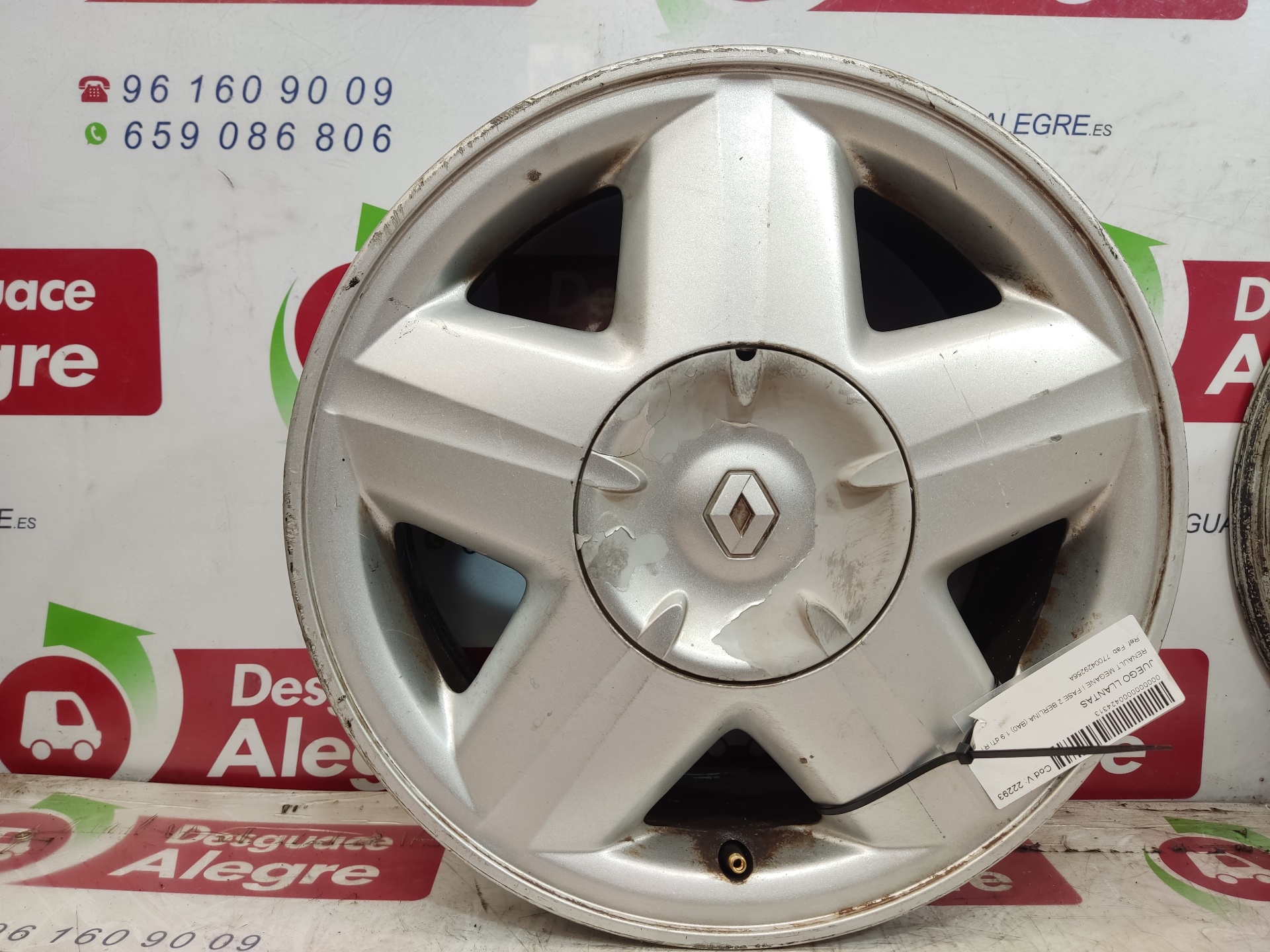 RENAULT Megane 1 generation (1995-2003) Wheel Set 7700429256A 24814107