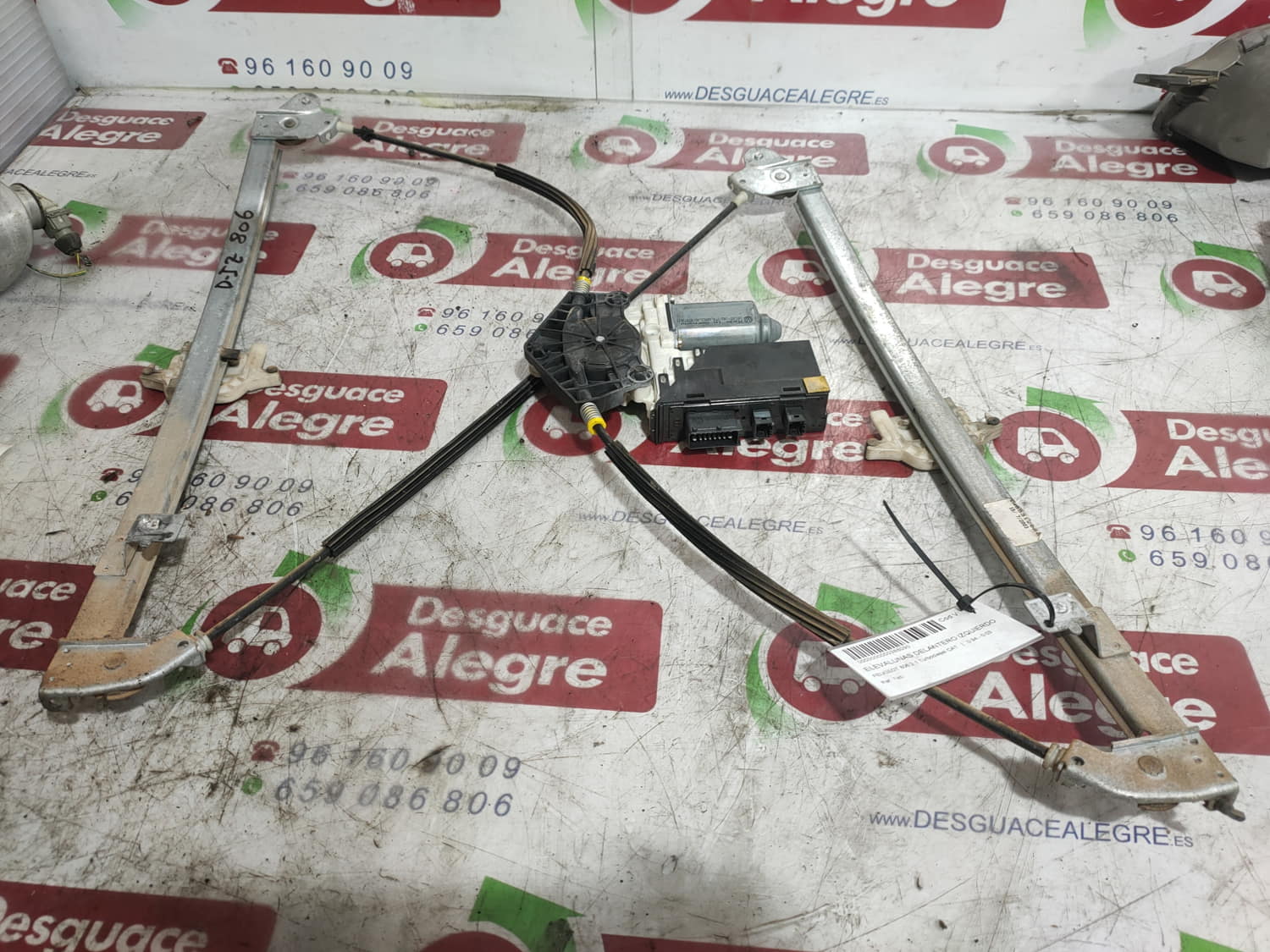 PEUGEOT 806 221 (1994-2002) Front Left Door Window Regulator 1488726080 24806189