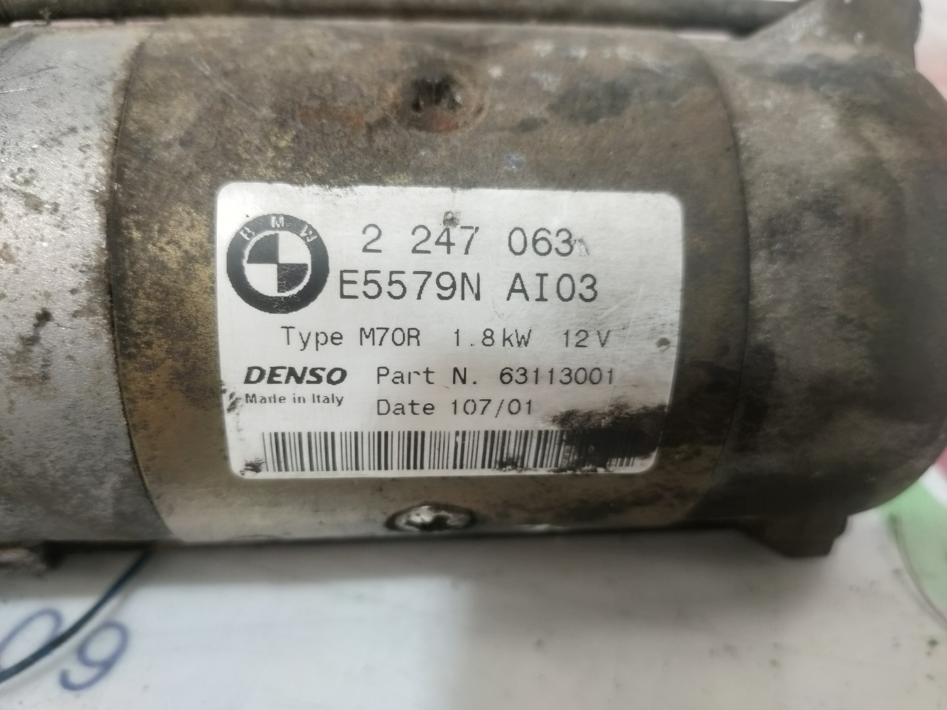 BMW 3 Series E46 (1997-2006) Starter Motor 2247063 24808819