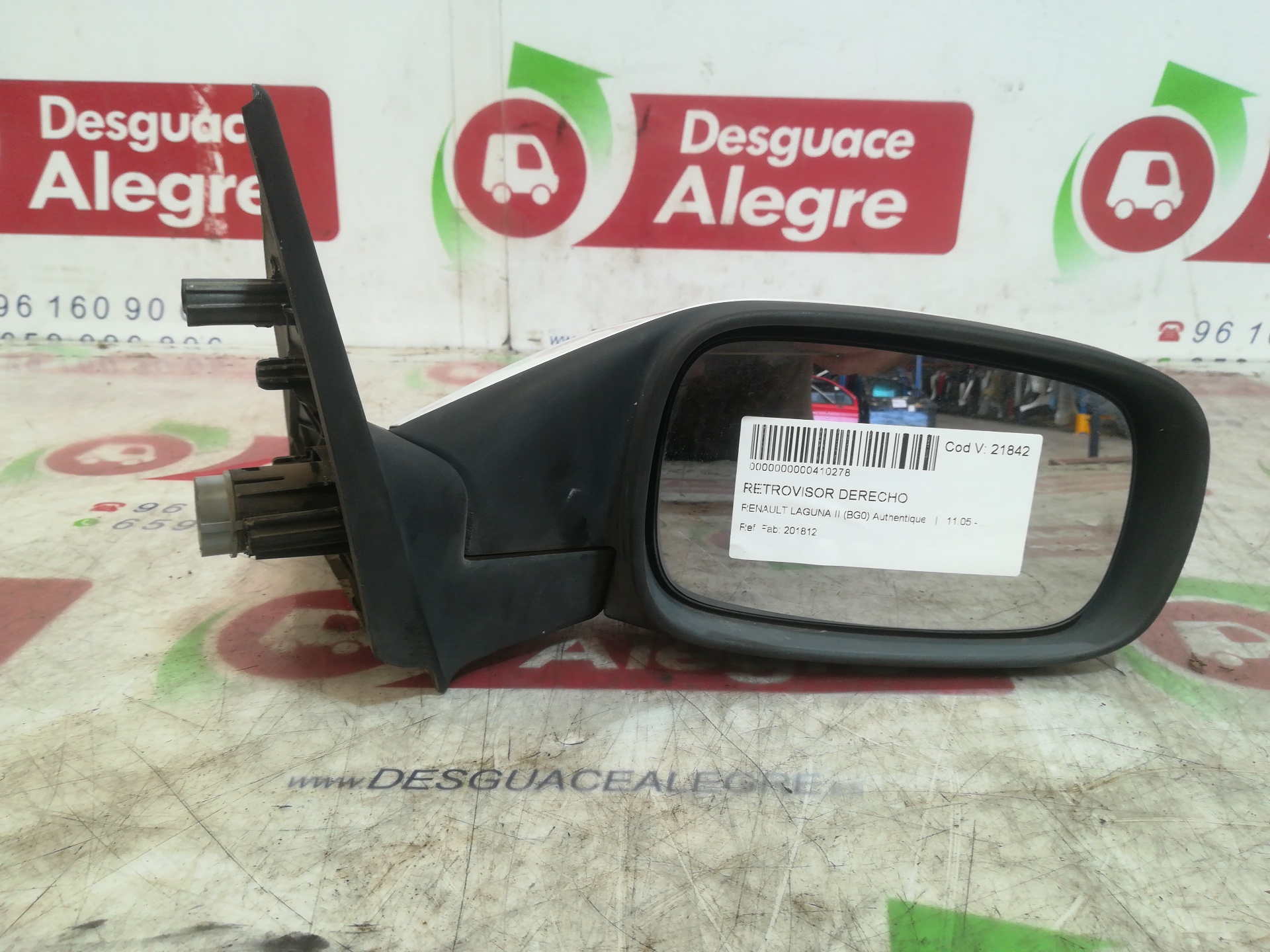 RENAULT Laguna 2 generation (2001-2007) Right Side Wing Mirror 201812 24811570