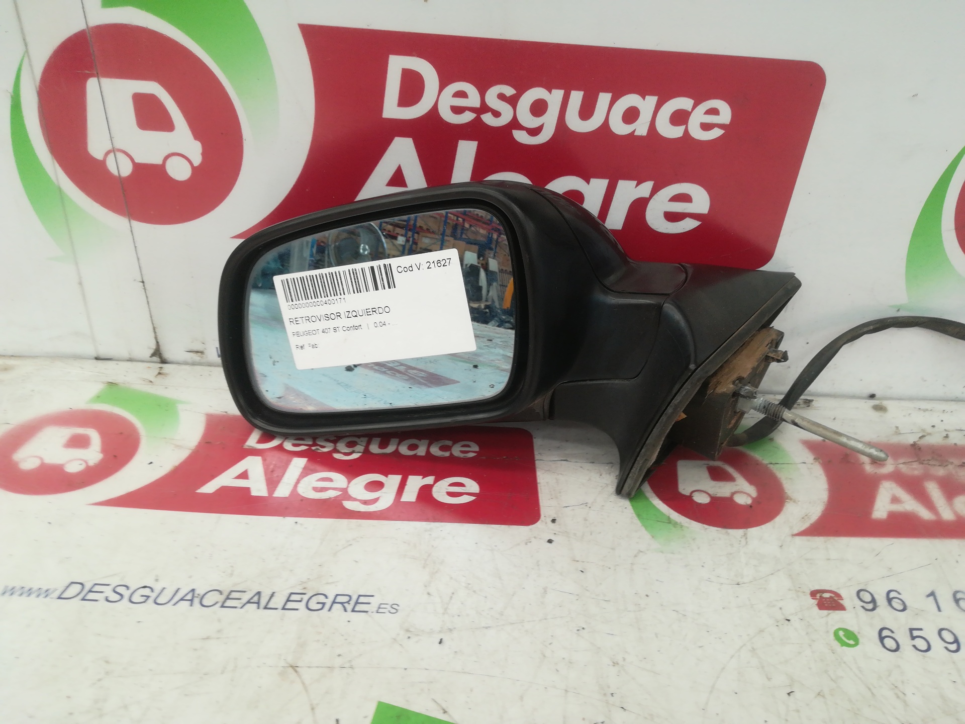 PEUGEOT 407 1 generation (2004-2010) Left Side Wing Mirror 96456984XT 24809190