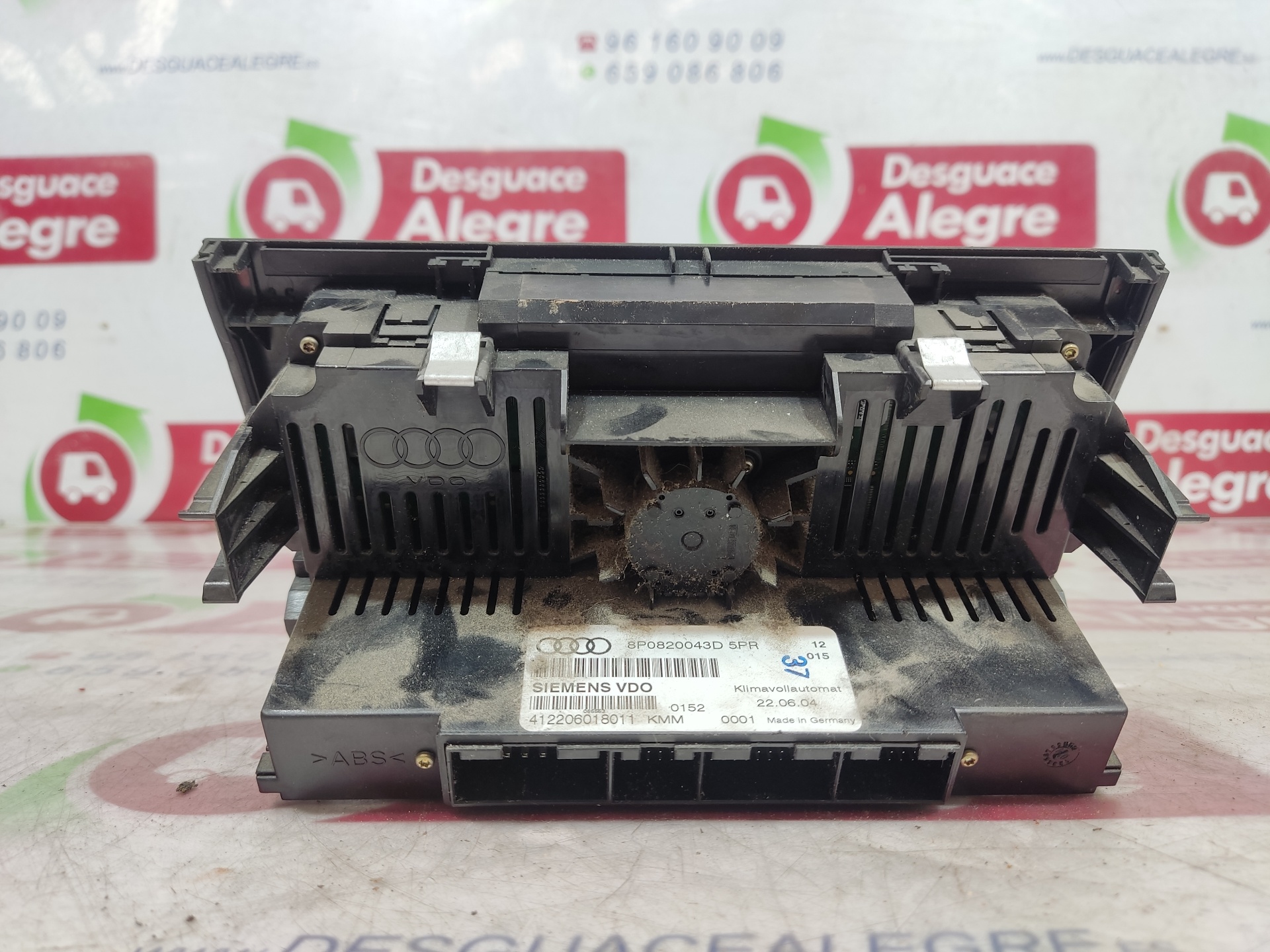 AUDI A3 8P (2003-2013) Climate  Control Unit 8P0820043D 23910491