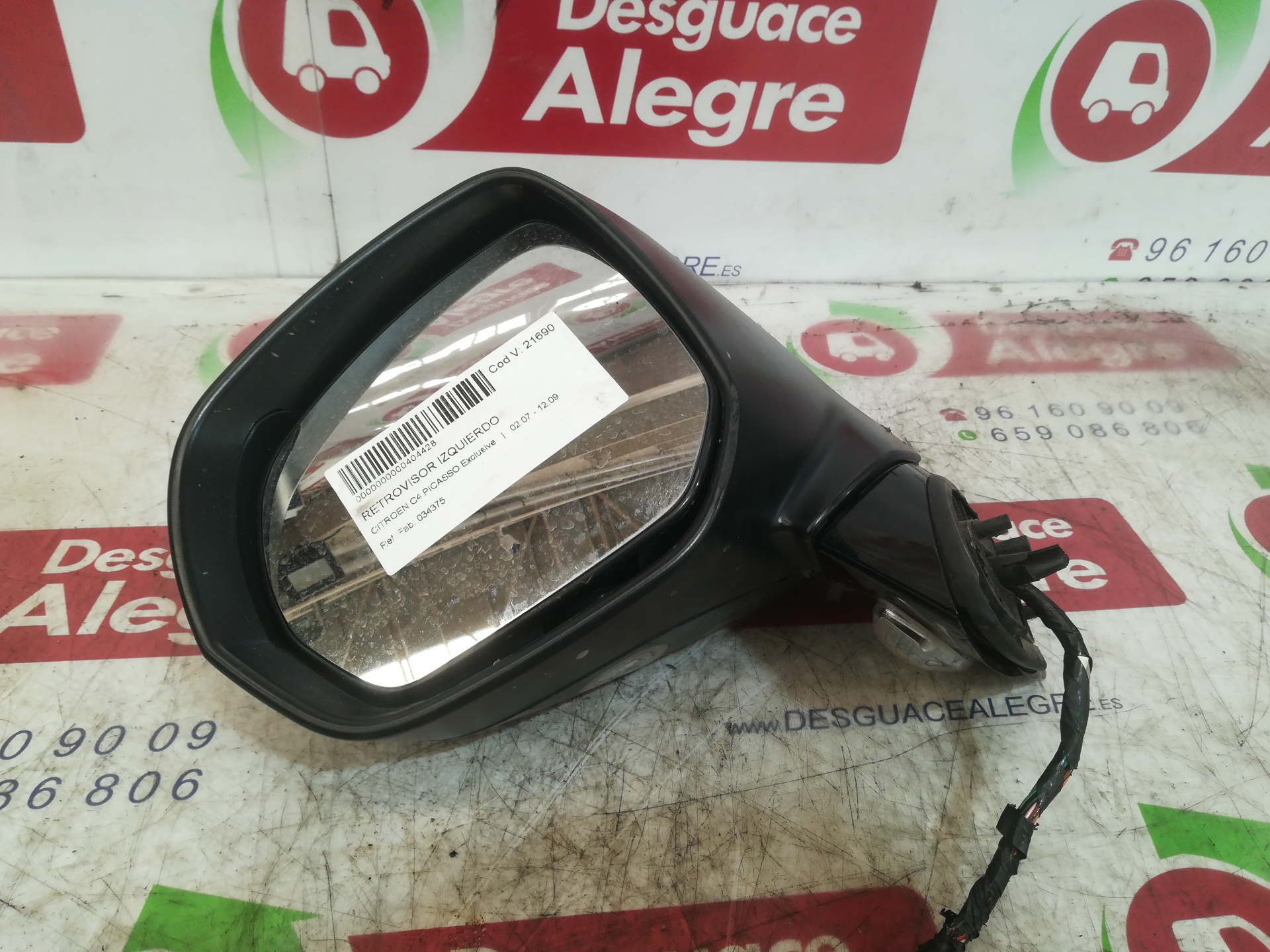 CITROËN C4 Picasso 1 generation (2006-2013) Left Side Wing Mirror 034375 24810332