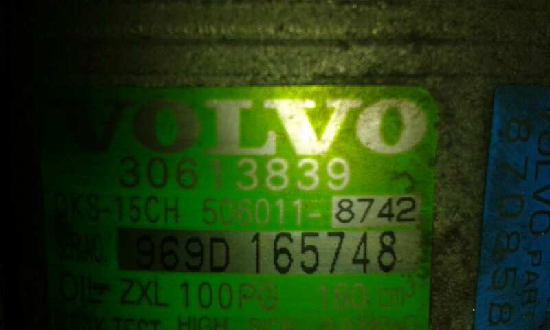VOLVO S40 1 generation (1996-2004) Air Condition Pump 30613839 24824430