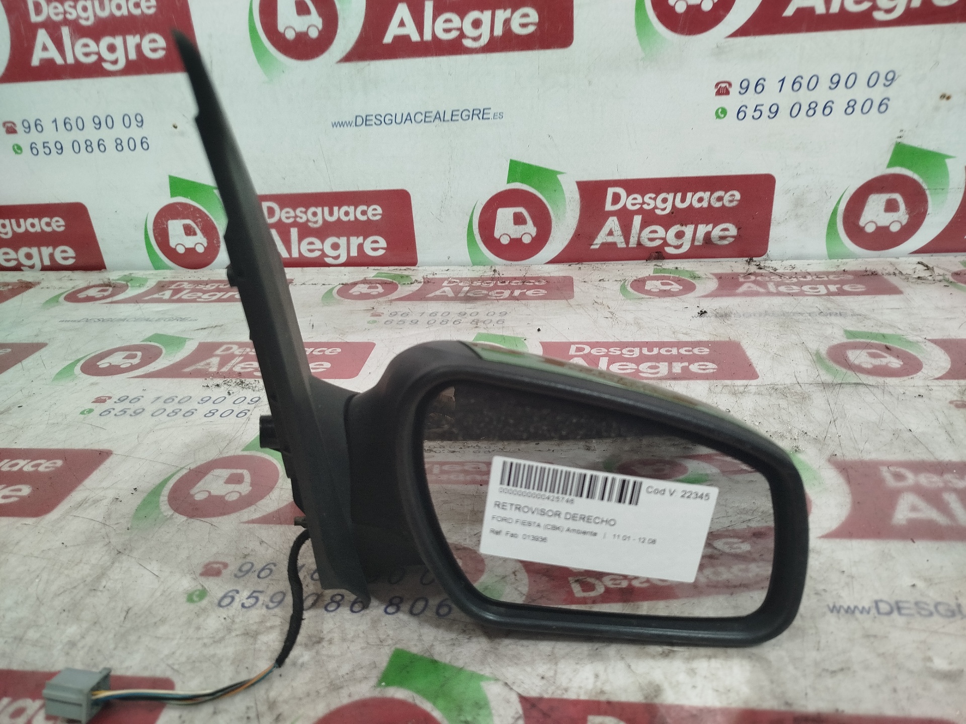 FORD Fiesta 5 generation (2001-2010) Right Side Wing Mirror 013936 24860274