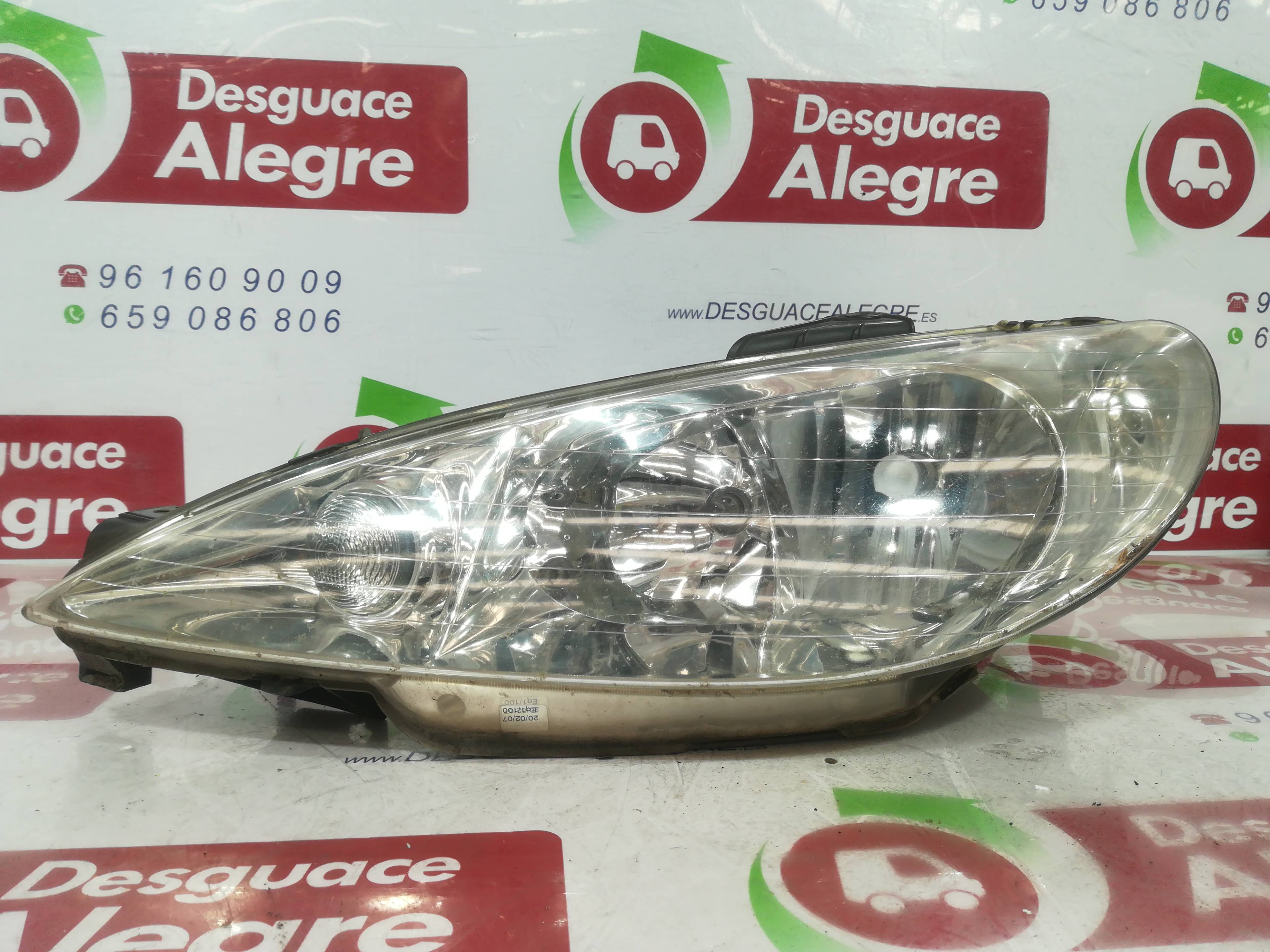 PEUGEOT 206 1 generation (1998-2009) Front Left Headlight 9628666880 24808089