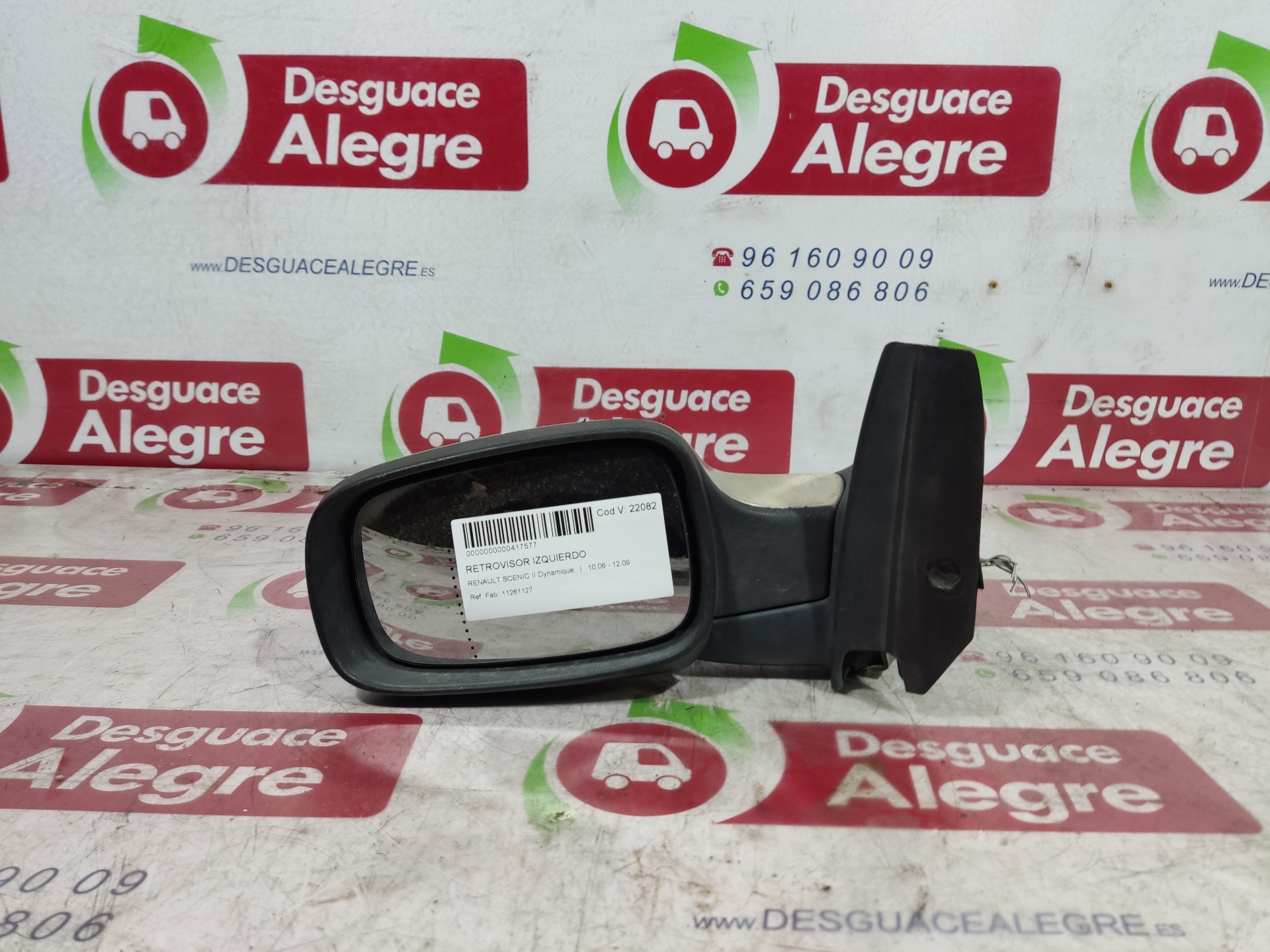 RENAULT Scenic 2 generation (2003-2010) Bal oldali visszapillantó tükör 11261127 24858644