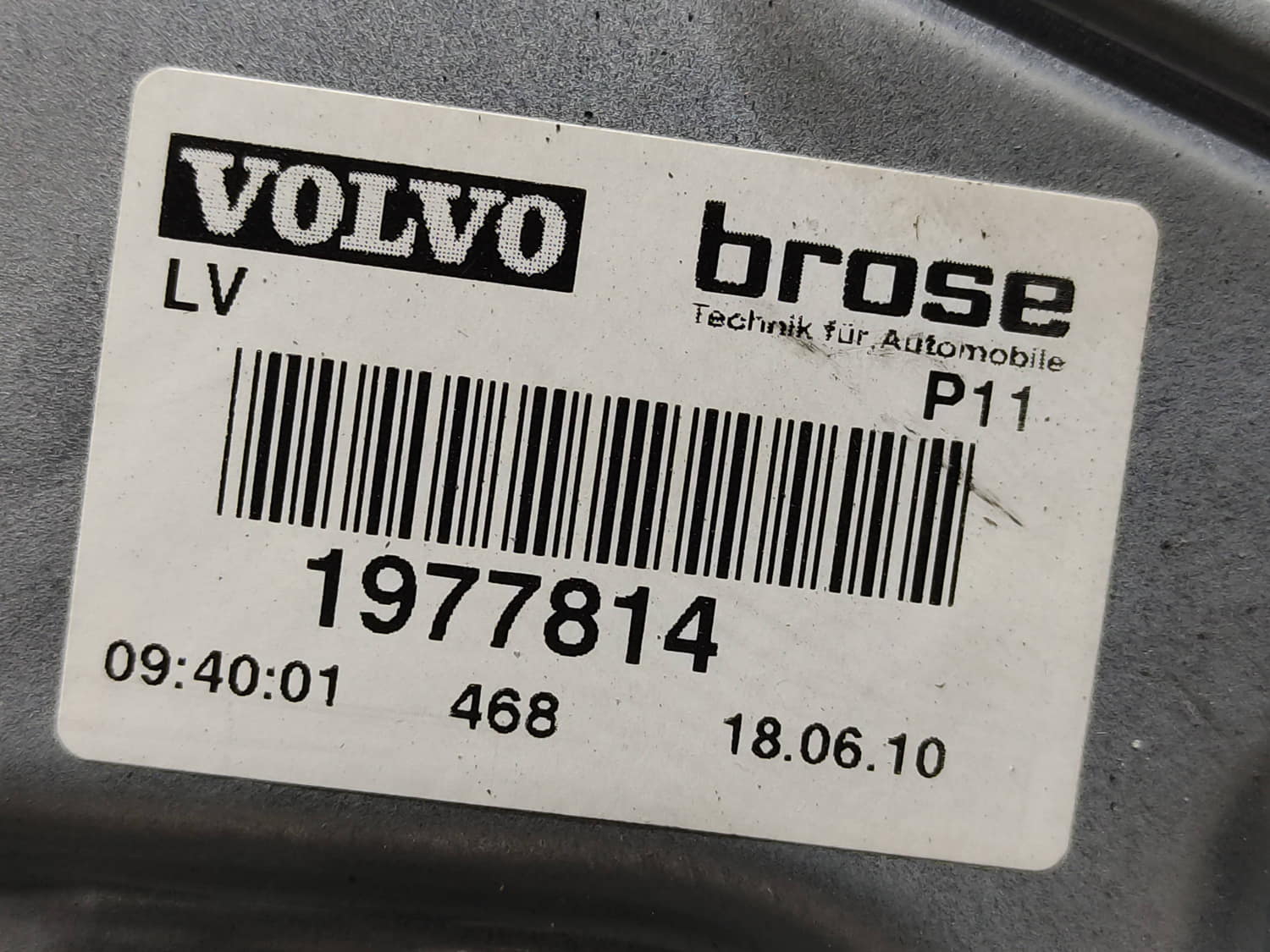 VOLVO S40 2 generation (2004-2012) Priekinių kairių durų stiklo pakelėjas 30753143 24791541