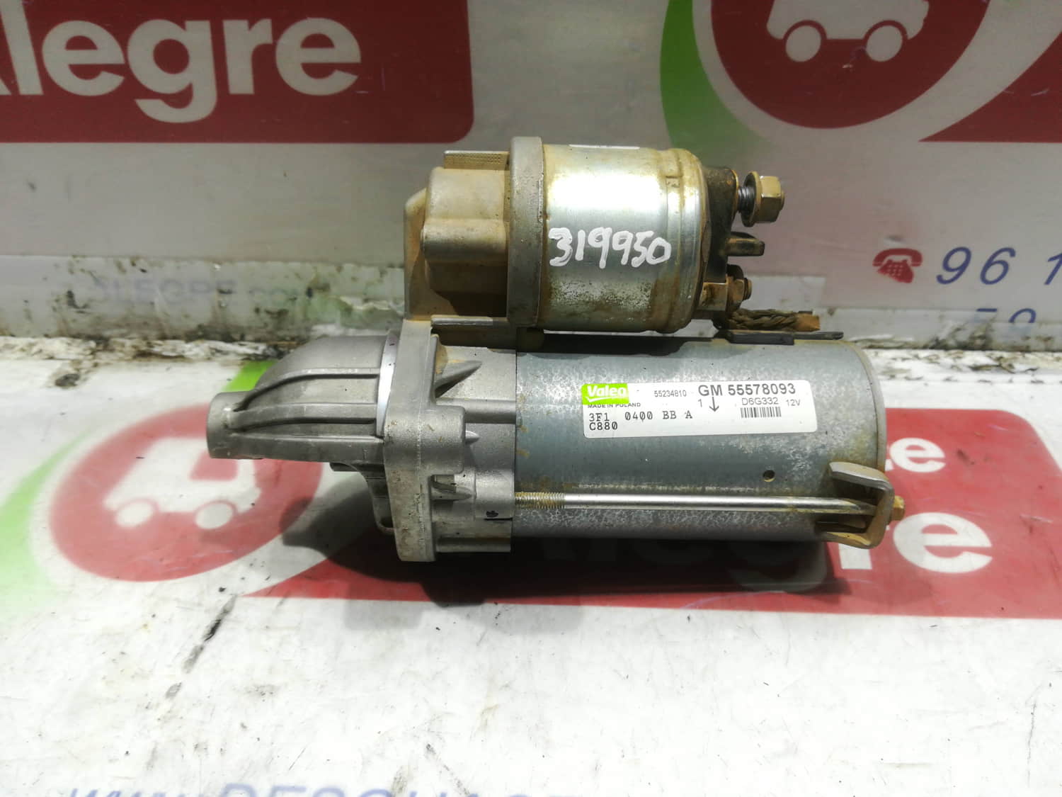 OPEL Combo C (2001-2011) Starter Motor 55578093 24798892