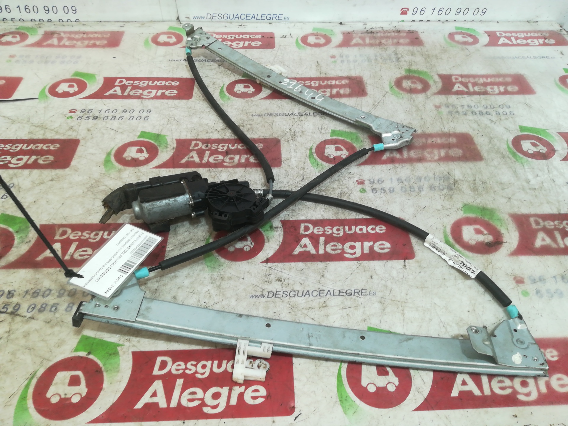 RENAULT Megane 2 generation (2002-2012) Front Right Door Window Regulator 128000472 24810182