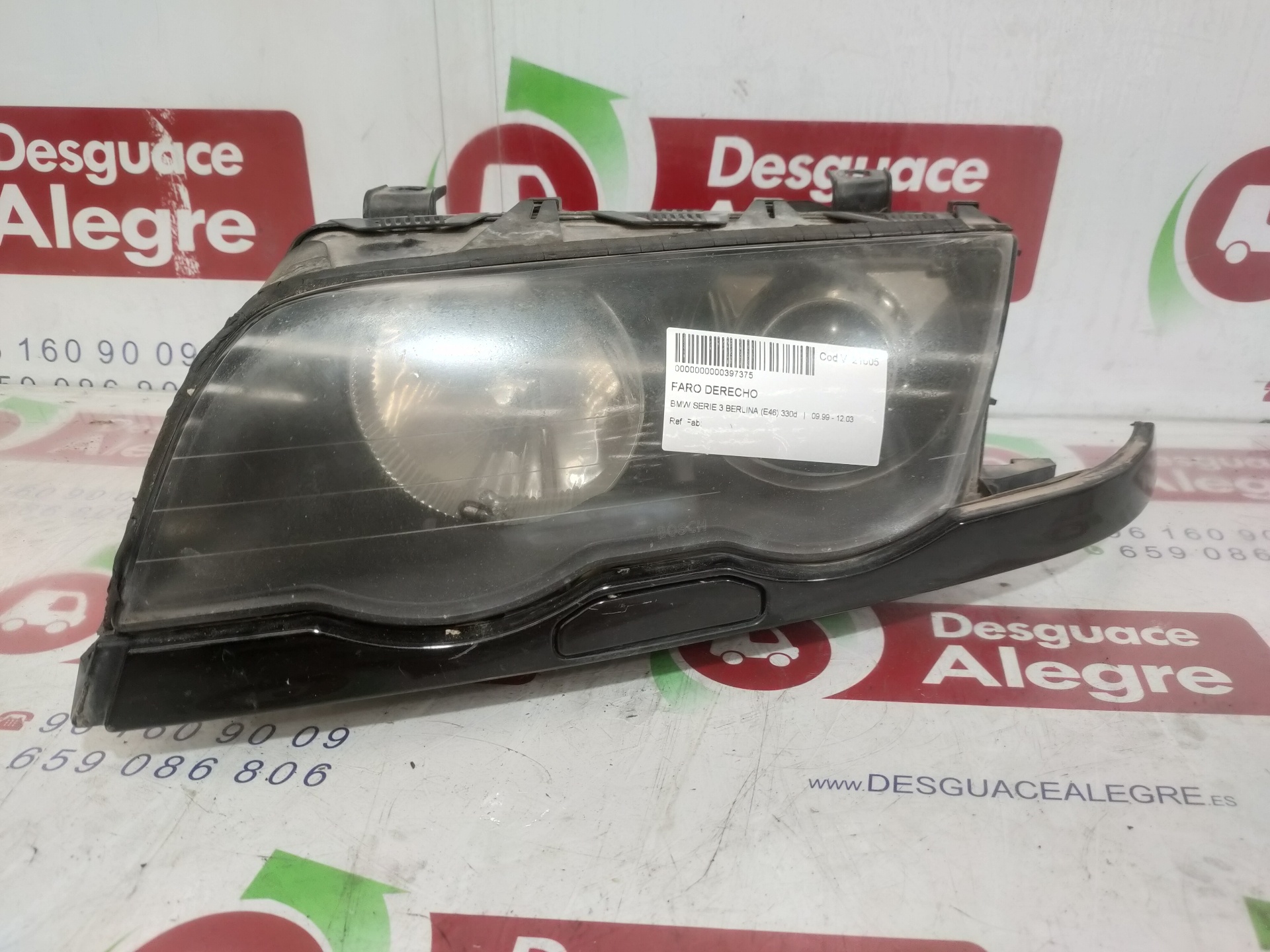 BMW 3 Series E46 (1997-2006) Front Right Headlight 24808615