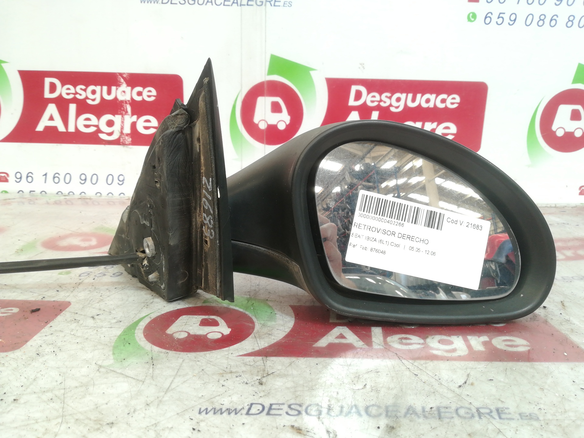 SEAT Ibiza 3 generation (2002-2008) Priekinių dešinių durų veidrodis 876048 24809776