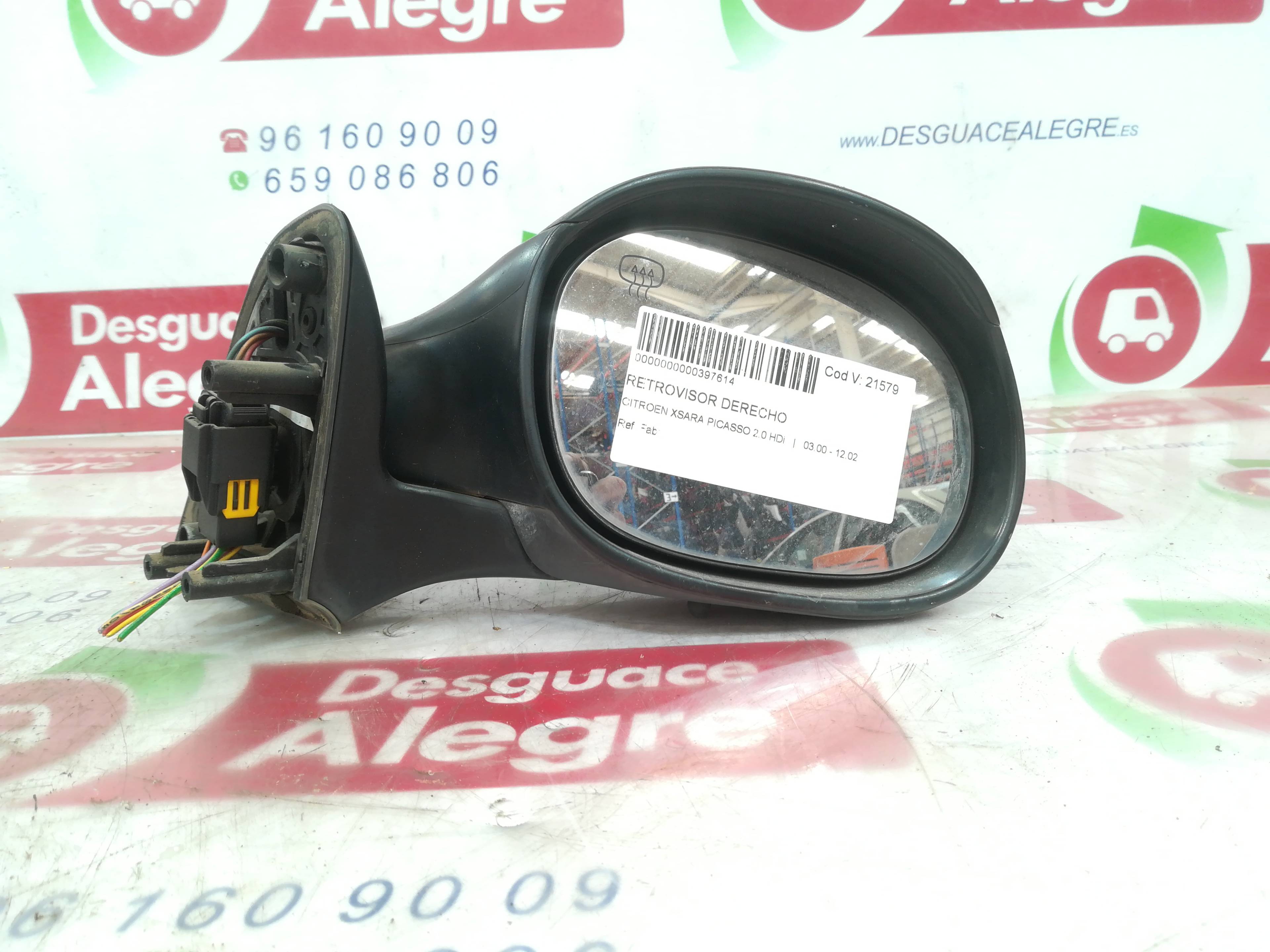 CITROËN Xsara Picasso 1 generation (1999-2010) Right Side Wing Mirror 96570955XT 24808696