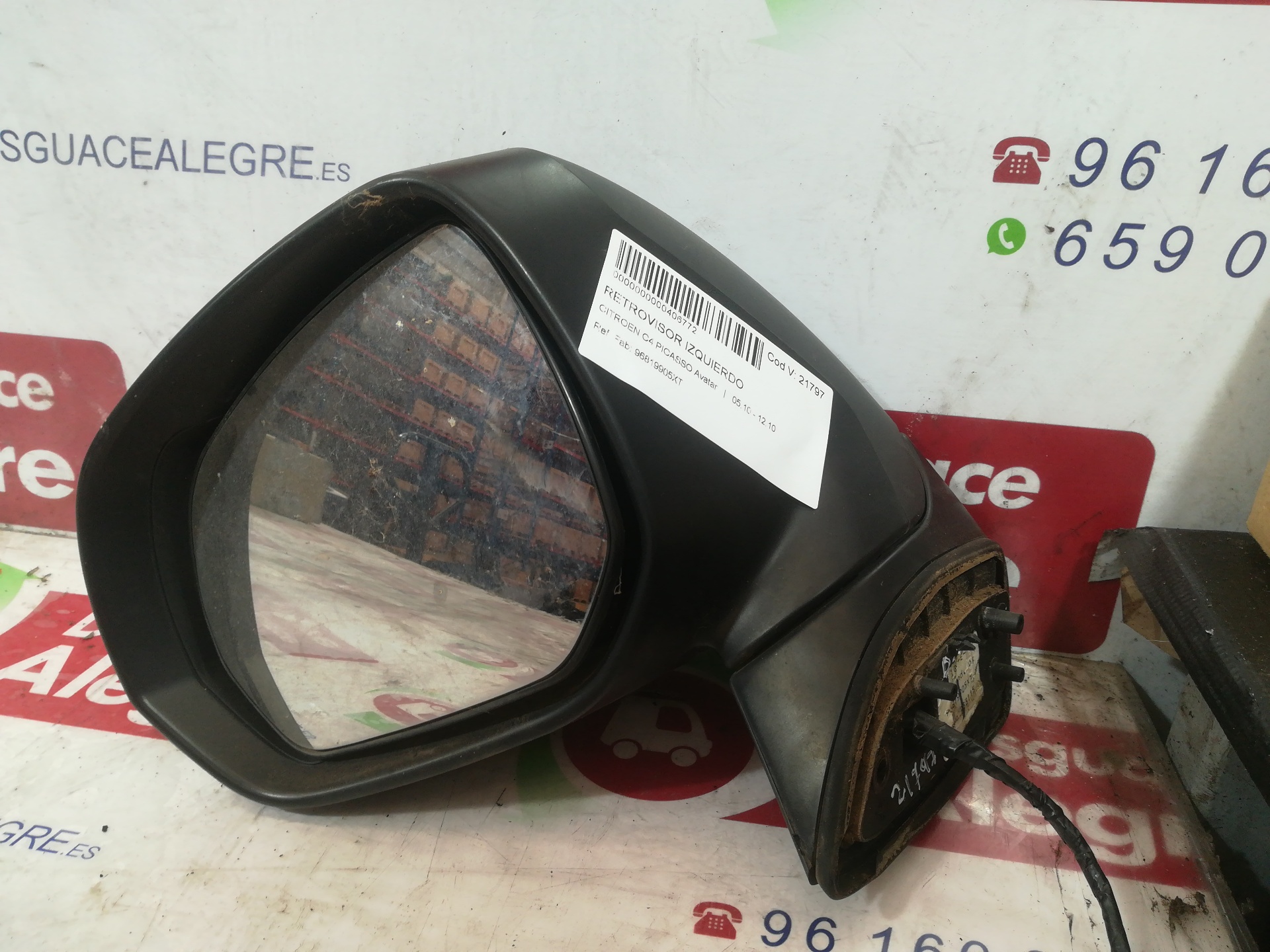 CITROËN C4 Picasso 1 generation (2006-2013) Left Side Wing Mirror 96819905XT 24810885