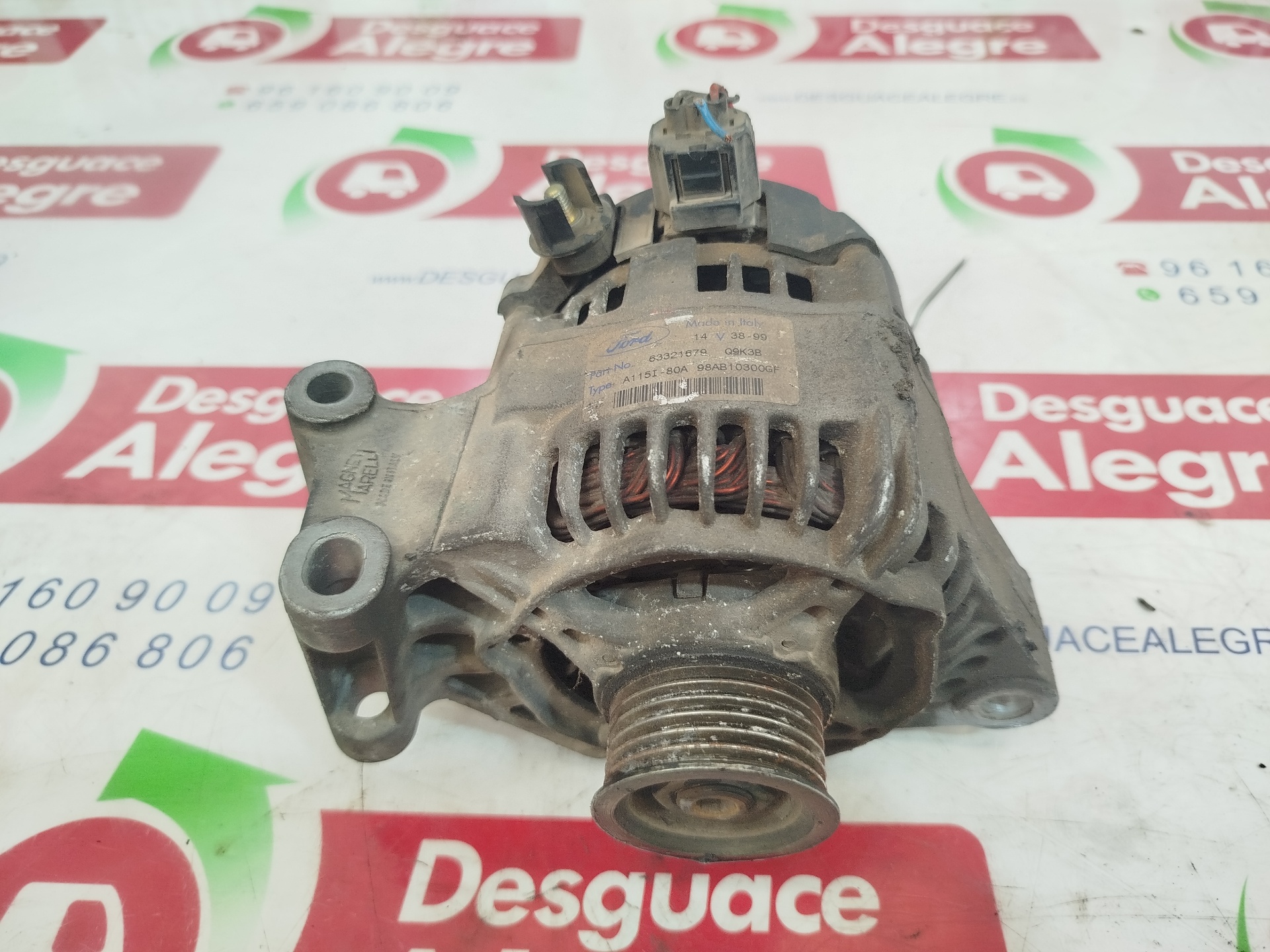 PEUGEOT Boxer 2 generation (1993-2006) Alternator 63321679 25712674