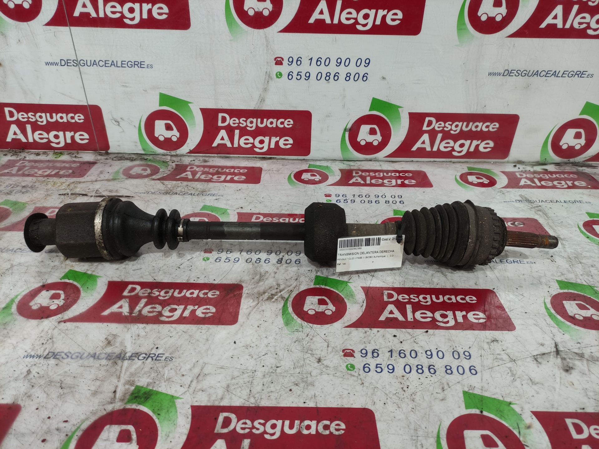 RENAULT Clio 3 generation (2005-2012) Front Right Driveshaft 24807428