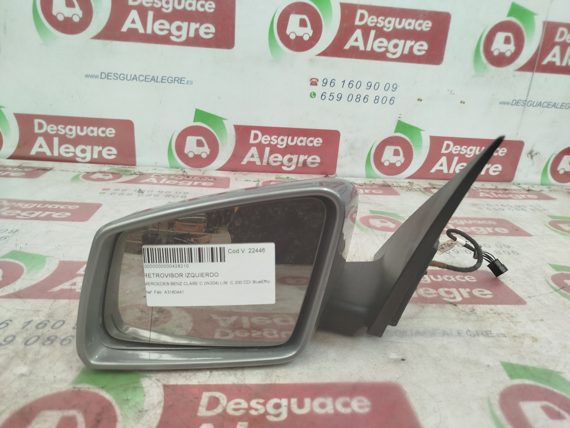 MERCEDES-BENZ C-Class W204/S204/C204 (2004-2015) Left Side Wing Mirror A3160441 25086980