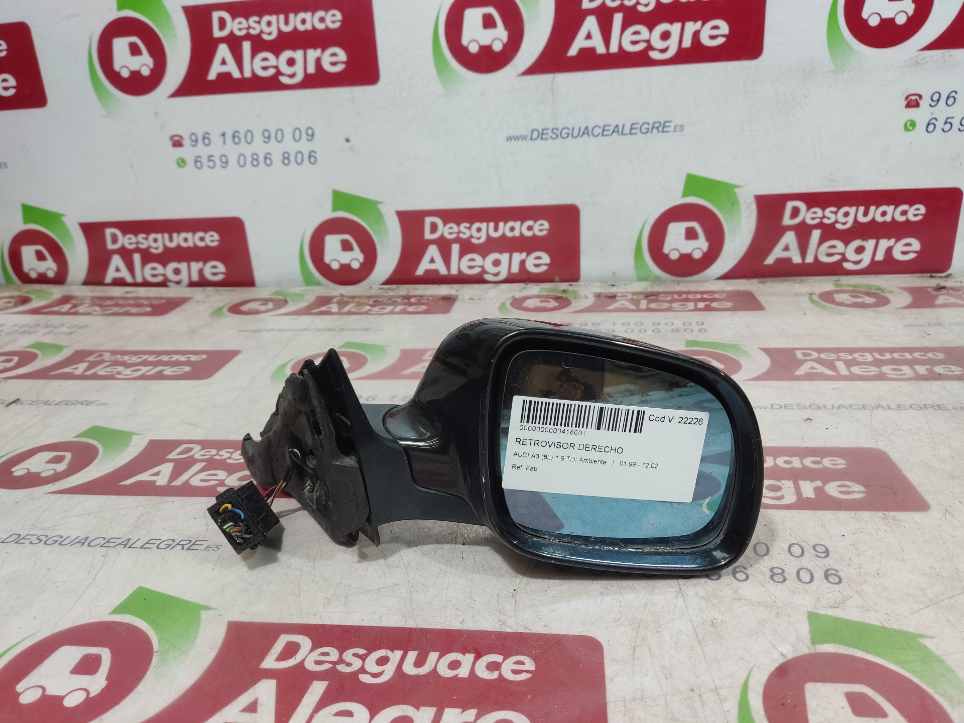 AUDI A3 8L (1996-2003) Right Side Wing Mirror 24858929