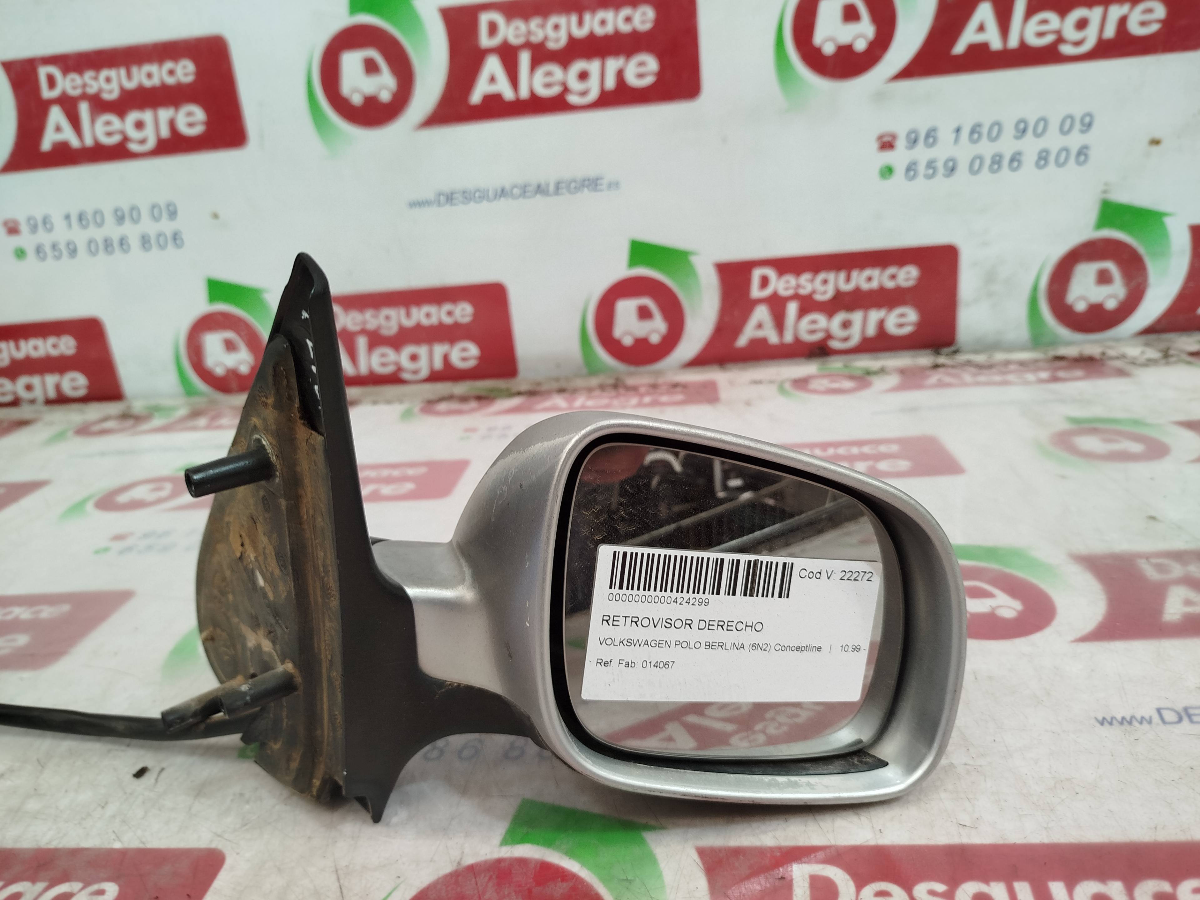 VOLKSWAGEN Polo 3 generation (1994-2002) Right Side Wing Mirror 014067 24814169
