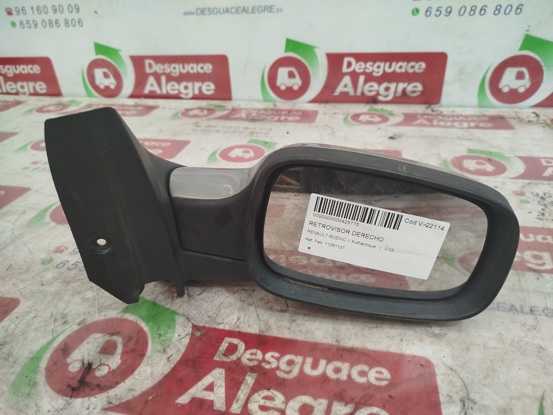 RENAULT Scenic 2 generation (2003-2010) Right Side Wing Mirror 11261127 24860297