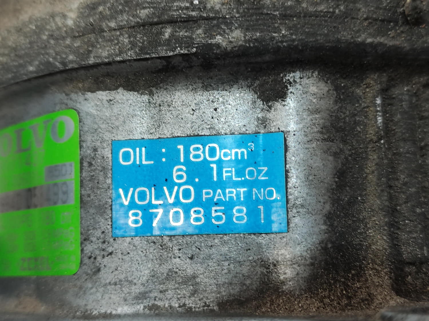 VOLVO S80 1 generation (1998-2006) Помпа кондиціонера 8708581 24802141