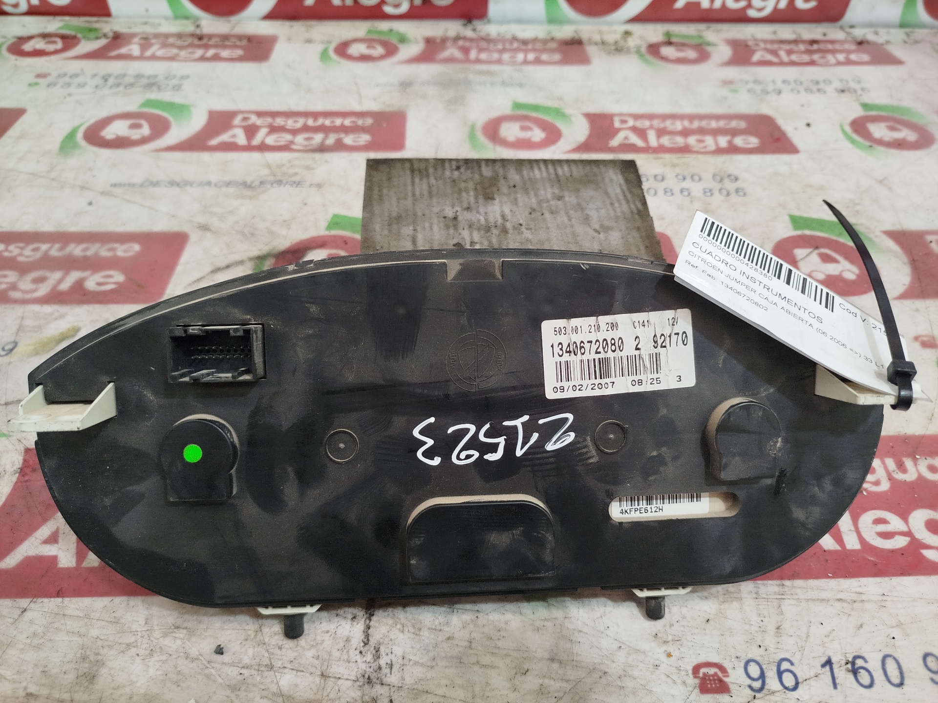 CITROËN Jumper 3 generation (2006-2024) Speedometer 1340672080 25799161