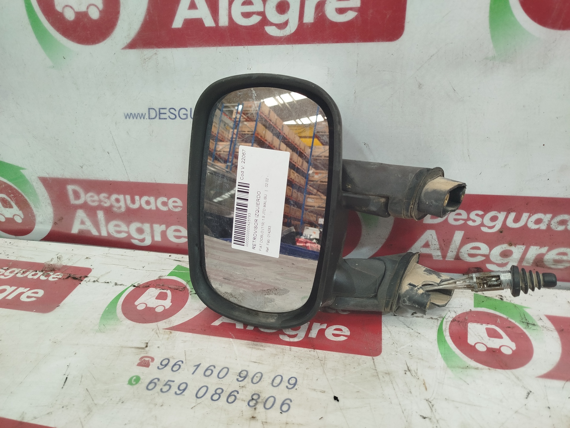 FIAT Doblo 1 generation (2001-2017) Priekinių kairių durų veidrodis 014283 24834346