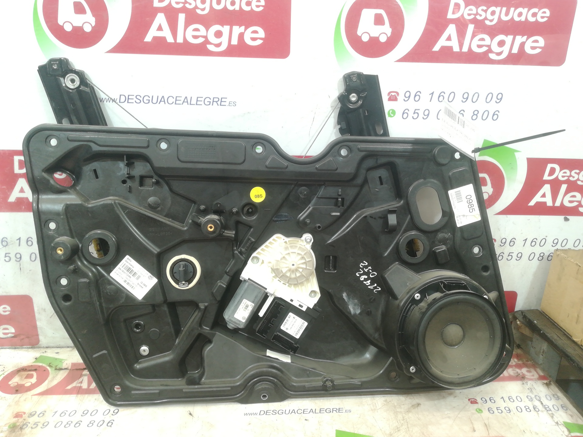 VOLKSWAGEN Golf 6 generation (2008-2015) Стеклоподъемник передней правой двери 1K0959701AG 24811223