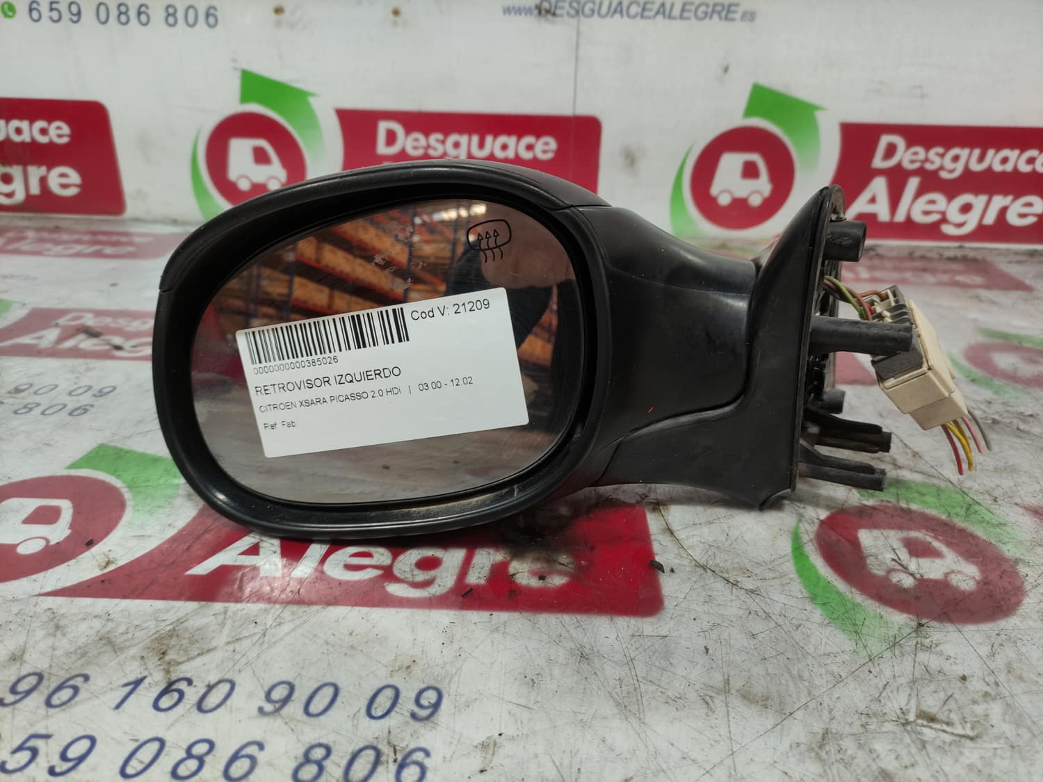 CITROËN Xsara Picasso 1 generation (1999-2010) Left Side Wing Mirror 24811962