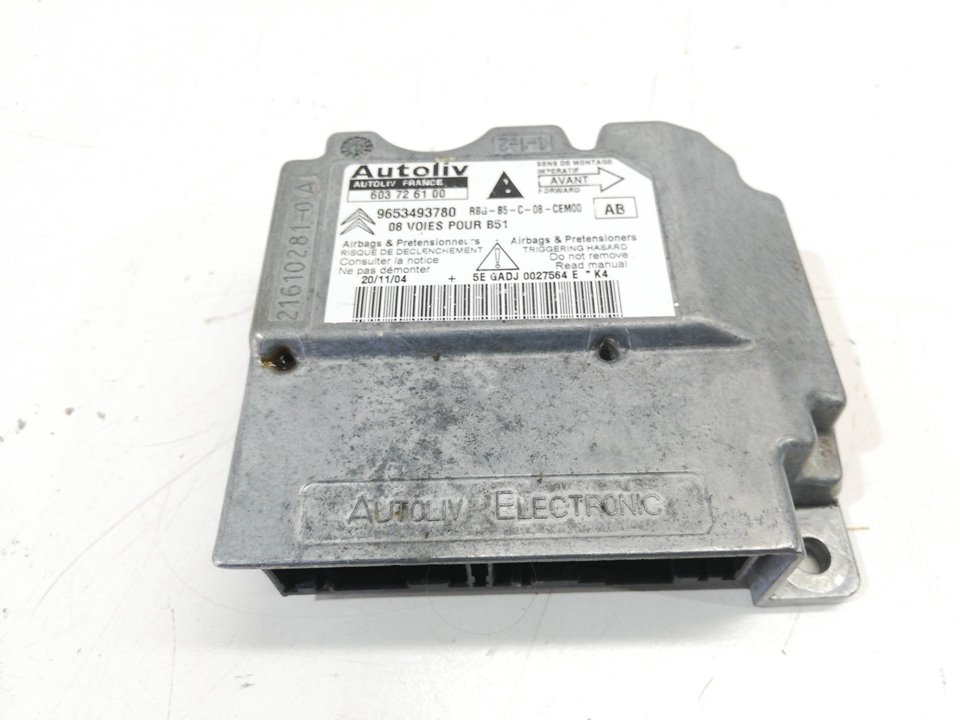 PEUGEOT C4 1 generation (2004-2011) SRS vadības bloks 603726100 19962729