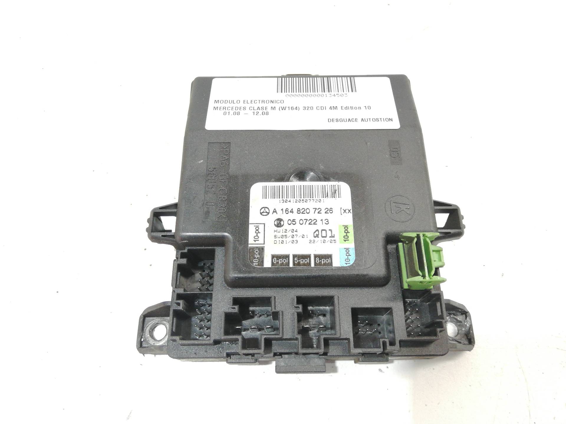 MERCEDES-BENZ M-Class W164 (2005-2011) Other Control Units A1648207226 19979757