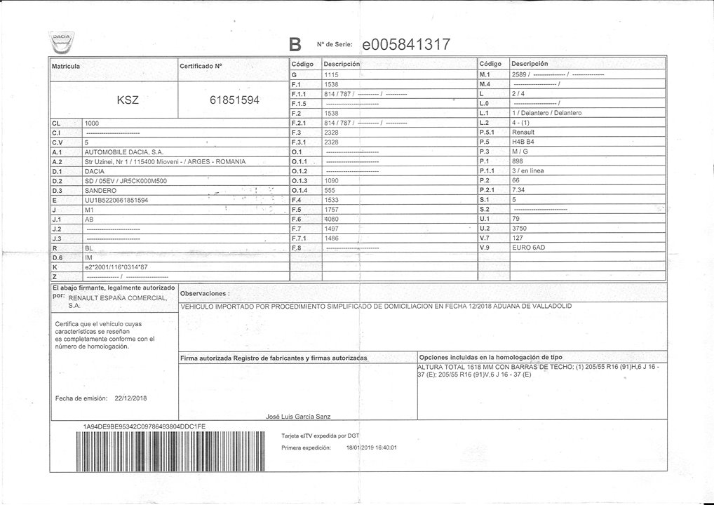 DACIA Sandero 2 generation (2013-2020) Вимикач вікна передніх правих дверей 00235634 26538642